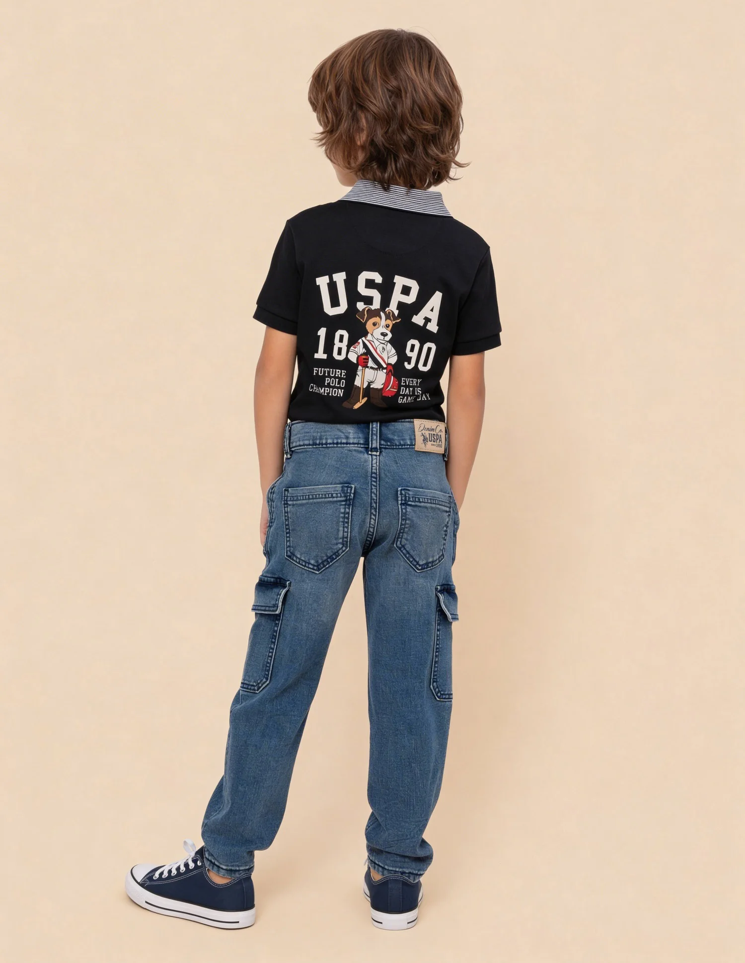 Relaxed Fit Blue Jeans - Image 4