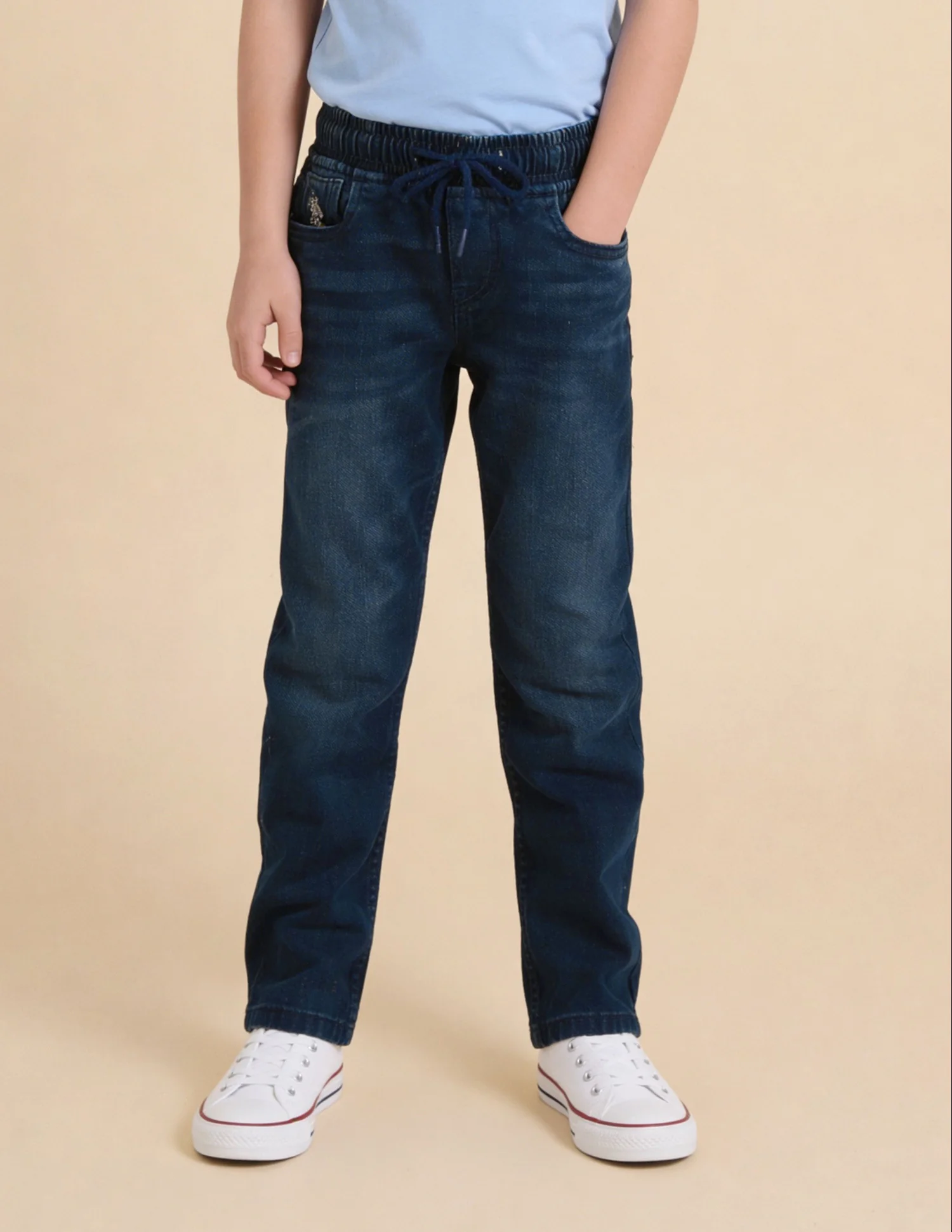 Relaxed Fit Blue Jeans