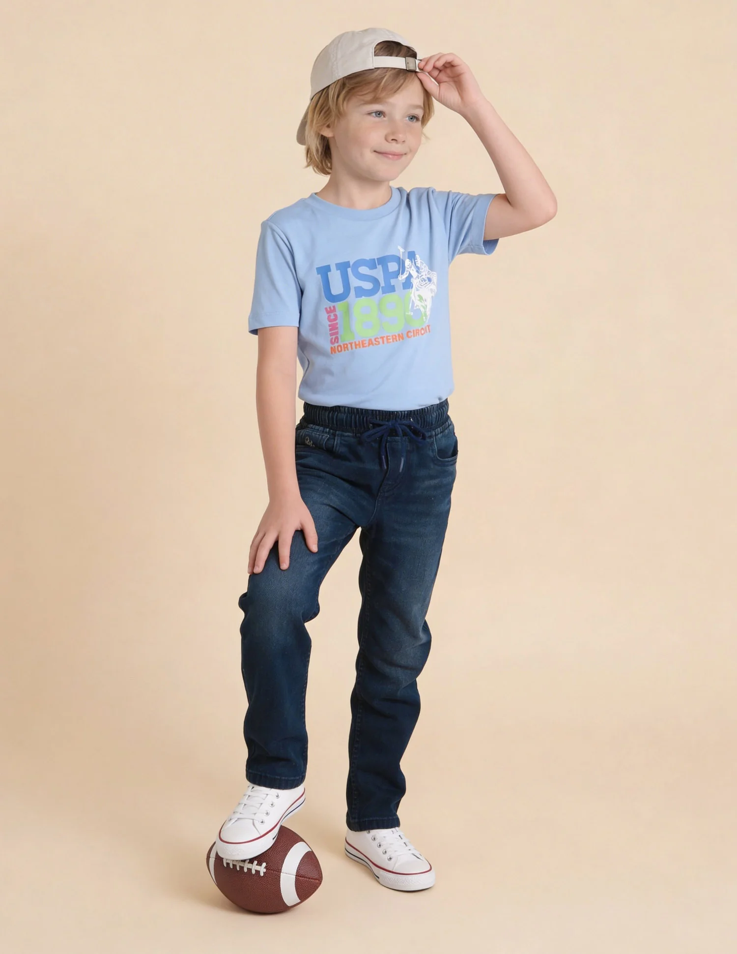 Relaxed Fit Blue Jeans - Image 3