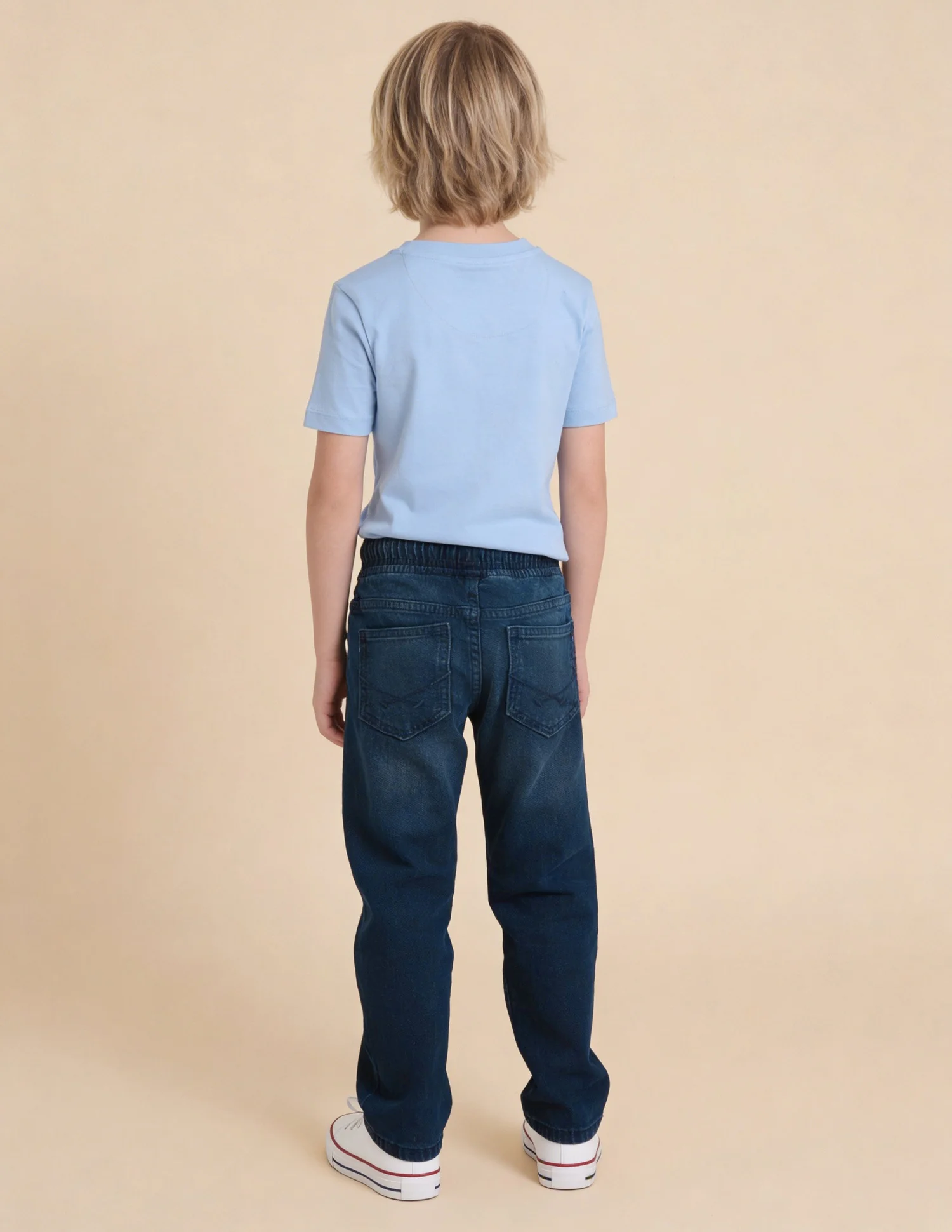 Relaxed Fit Blue Jeans - Image 4