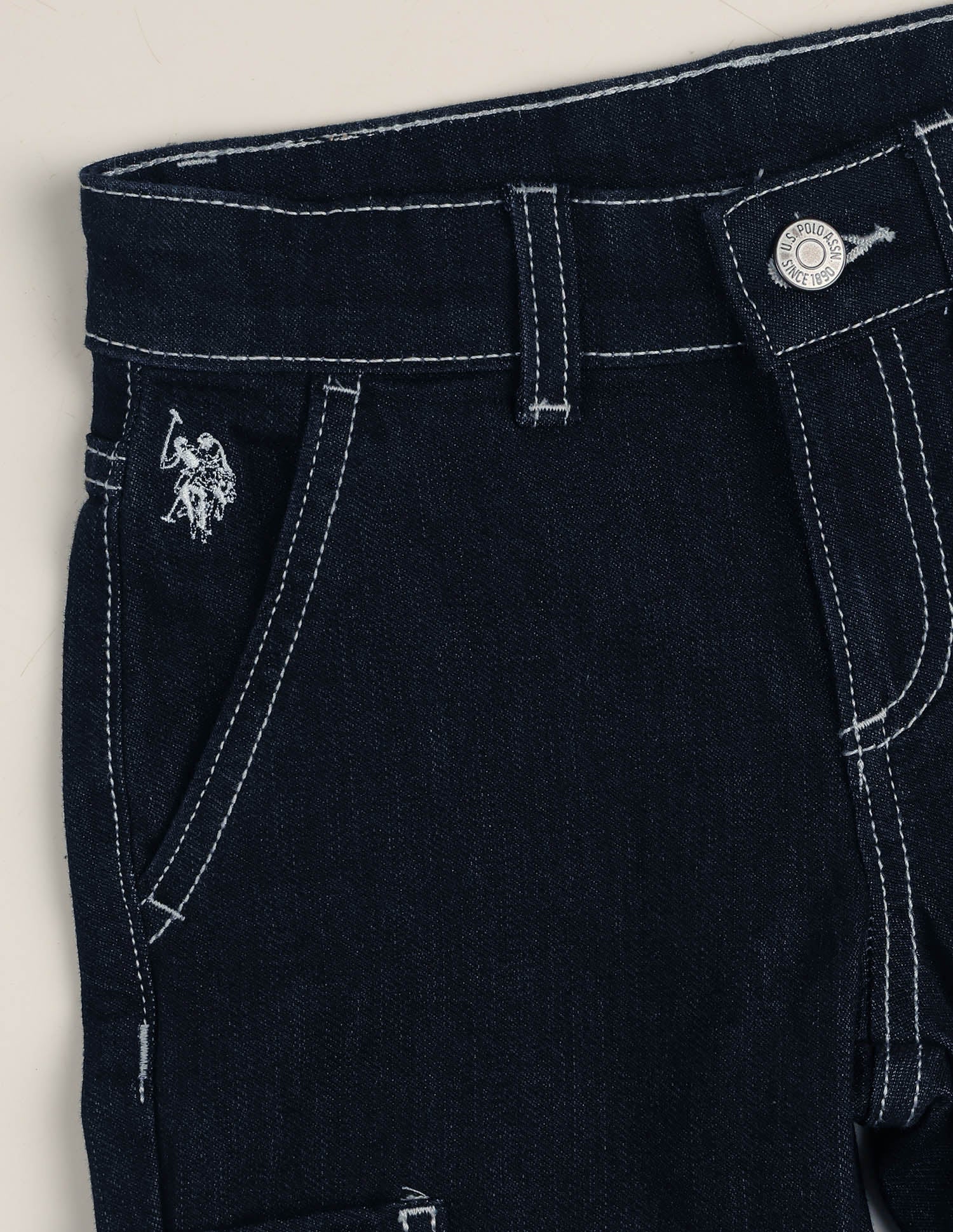 Relaxed Fit Blue Jeans - Image 2