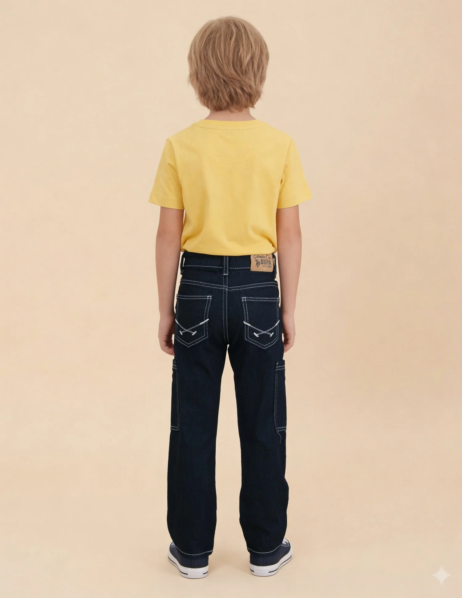 Relaxed Fit Blue Jeans - Image 4