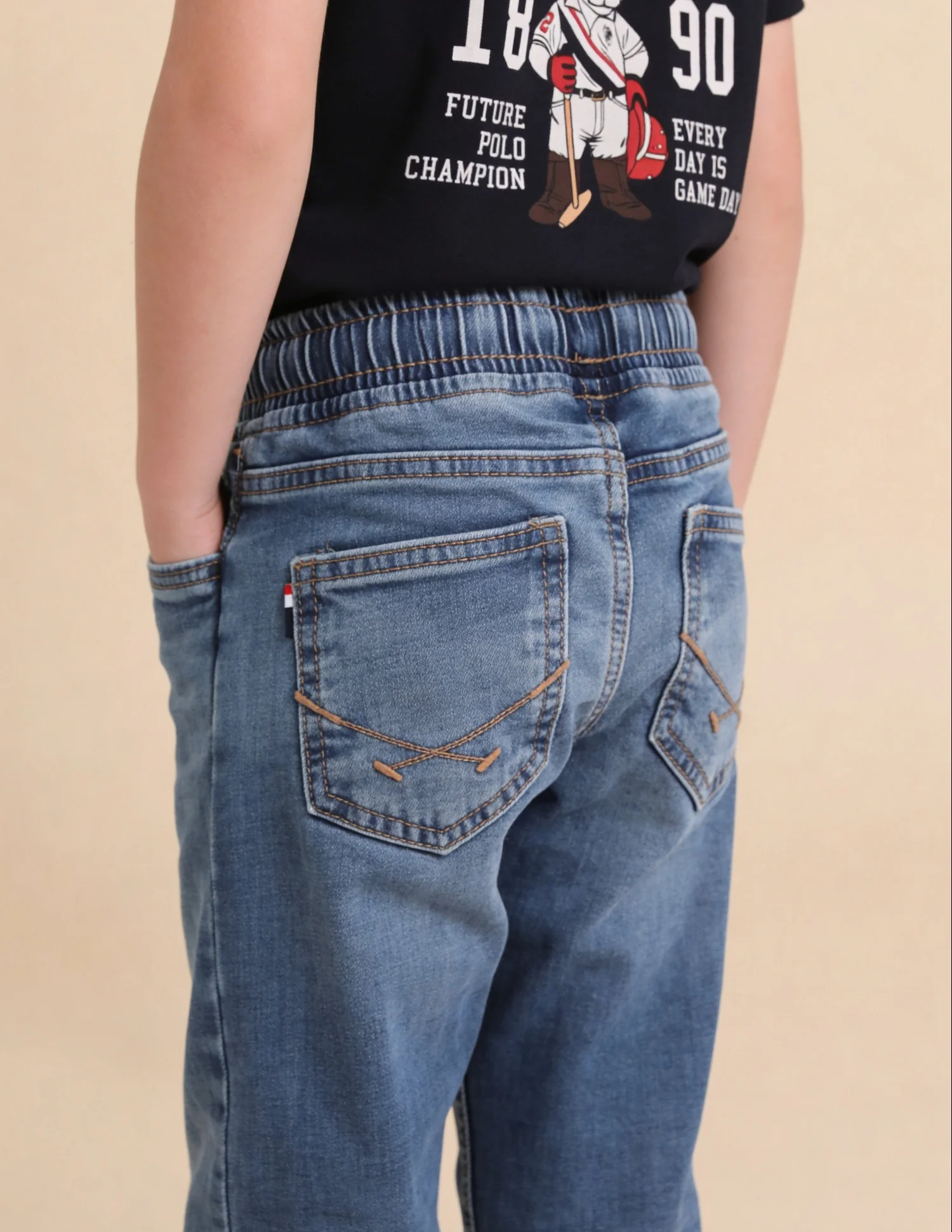 Relaxed Fit Blue Jeans - Image 5
