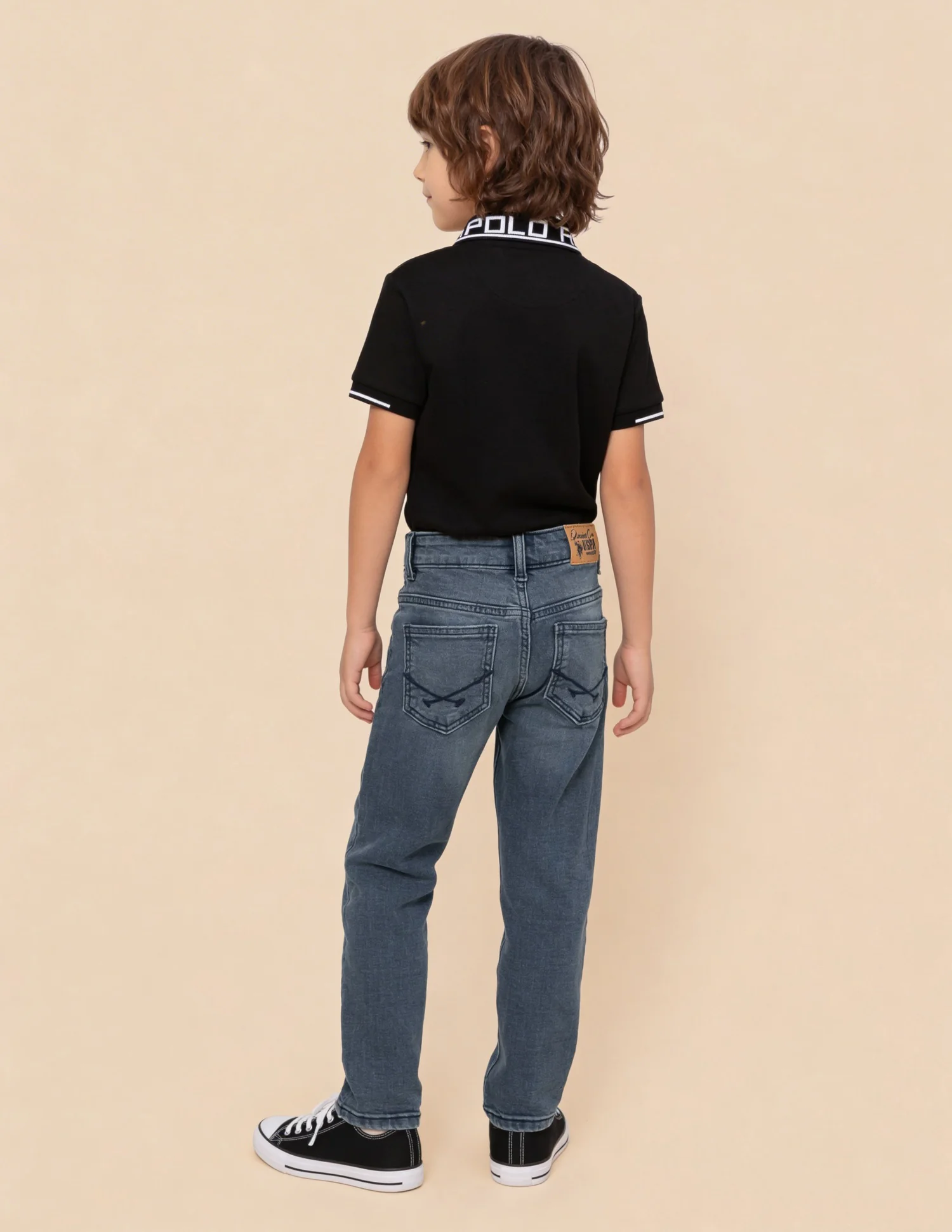 Relaxed Fit Blue Jeans - Image 4
