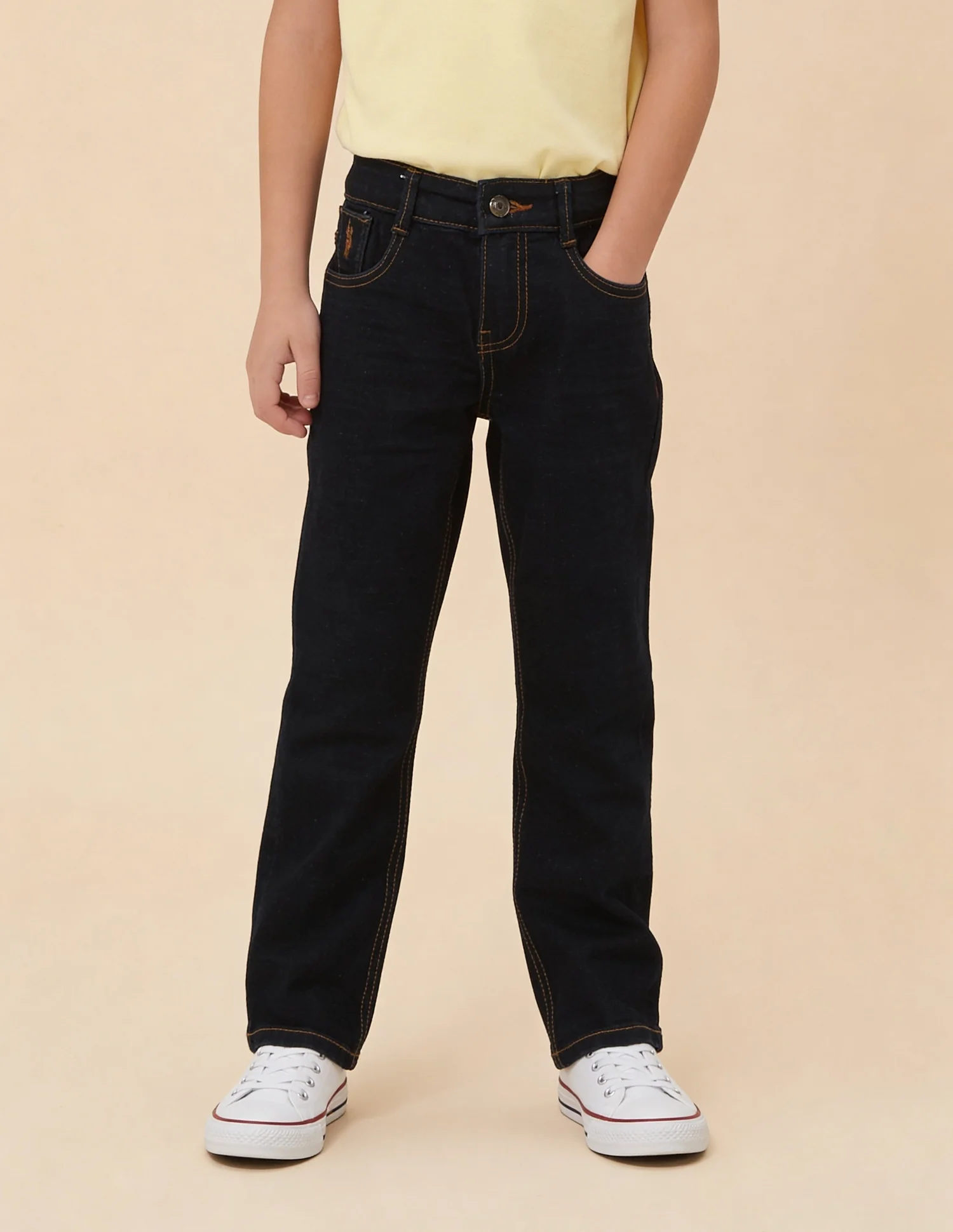 Relaxed Fit Blue Jeans - Image 3
