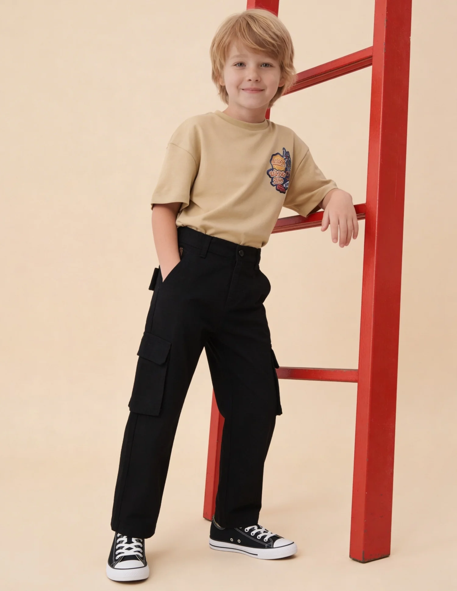 Relaxed Fit Checked Trousers