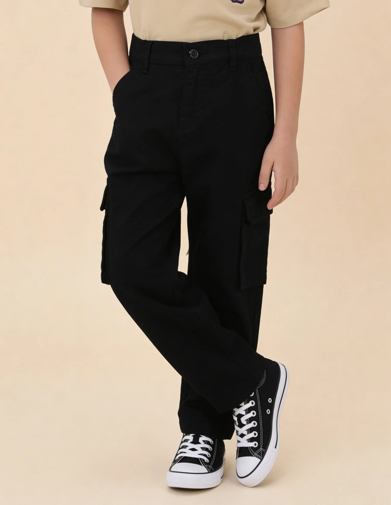 Relaxed Fit Checked Trousers - Image 3