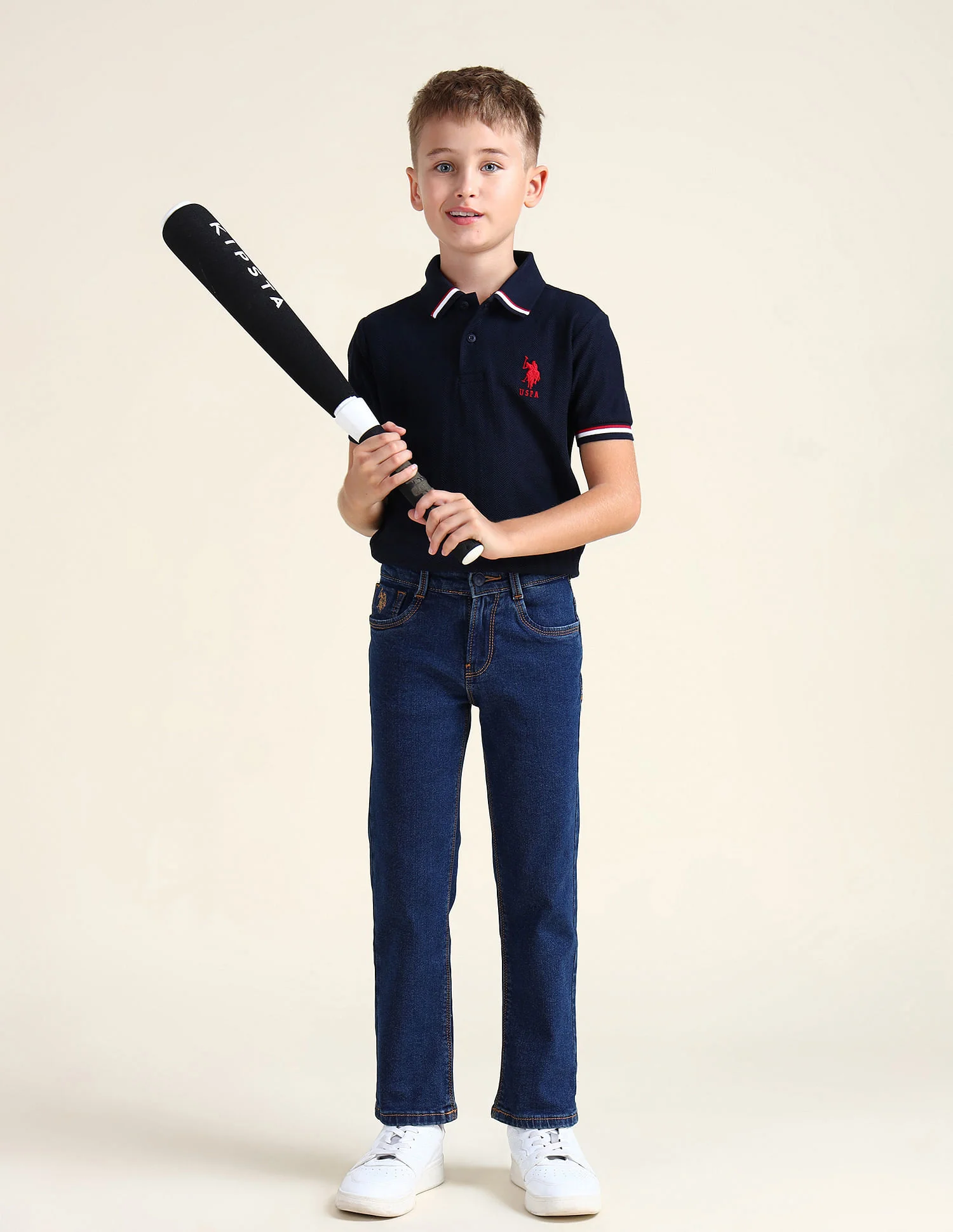 Relaxed Fit Dark Washed Jeans