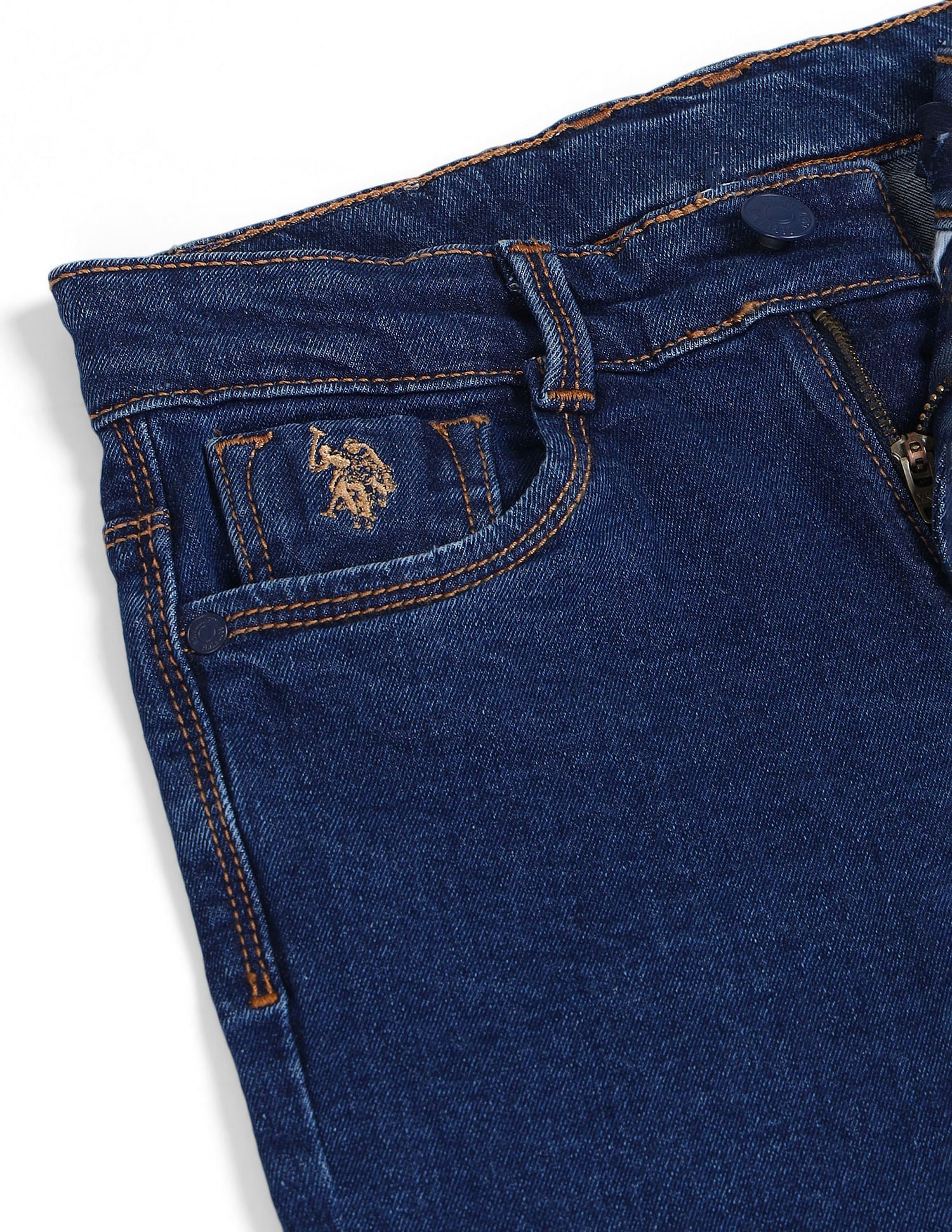 Relaxed Fit Dark Washed Jeans - Image 2