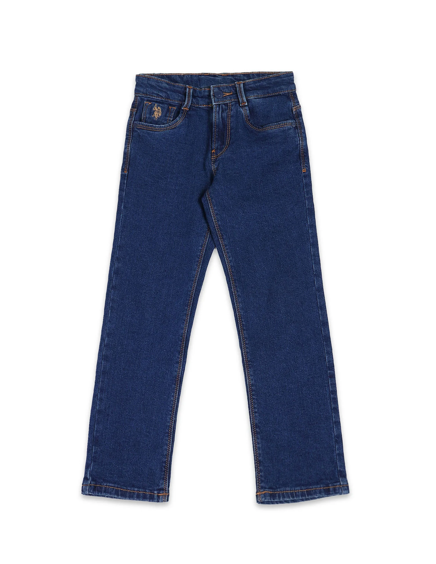 Relaxed Fit Dark Washed Jeans - Image 5