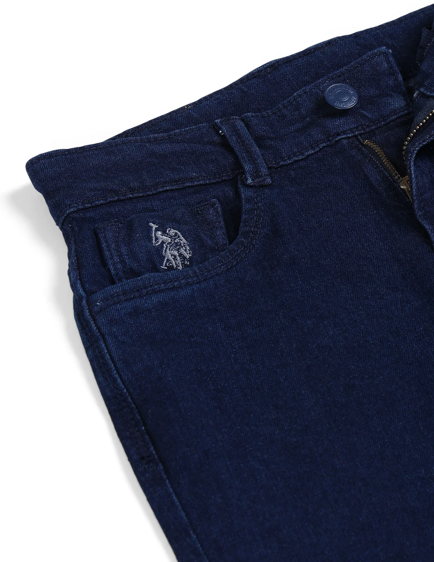 Relaxed Fit Dark Washed Jeans - Image 2