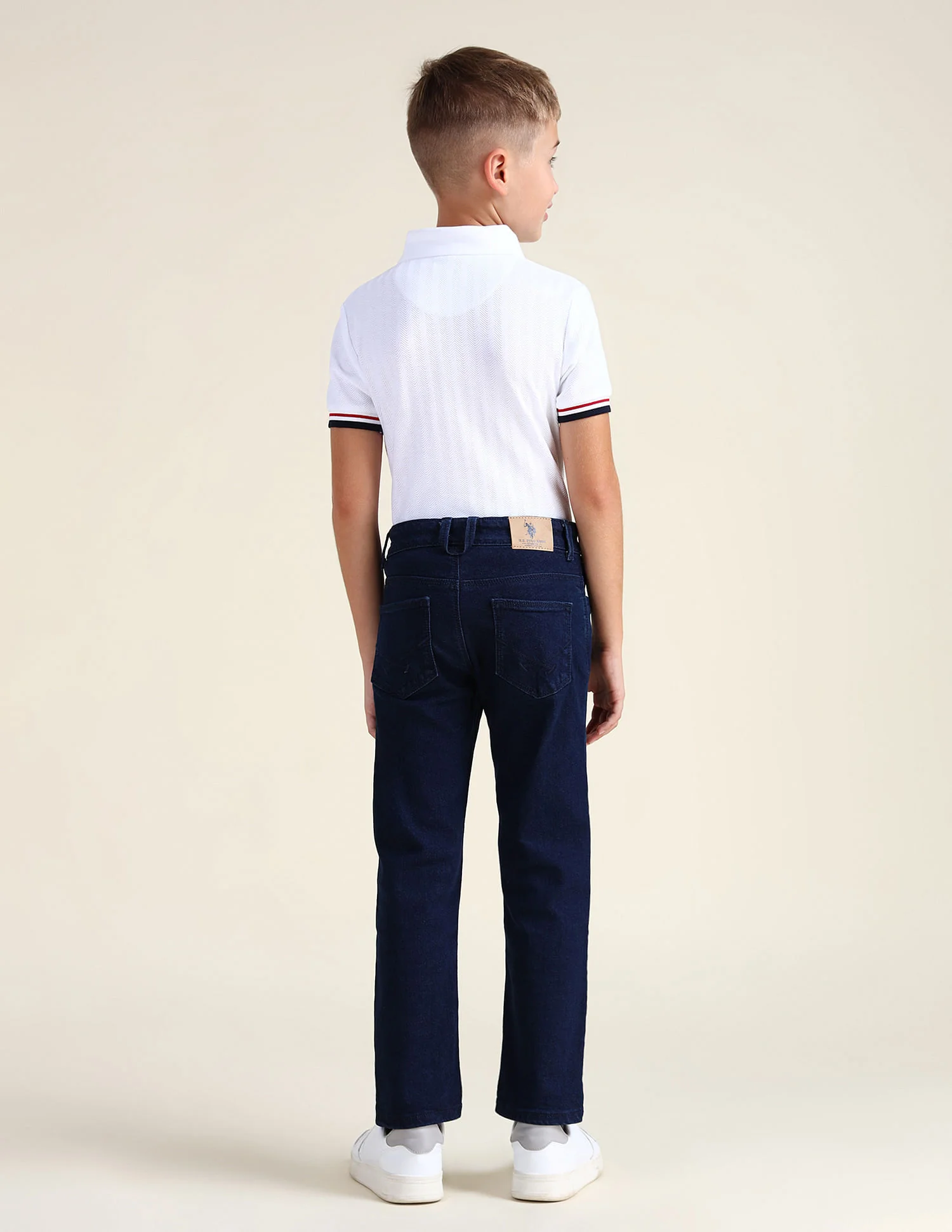 Relaxed Fit Dark Washed Jeans - Image 4
