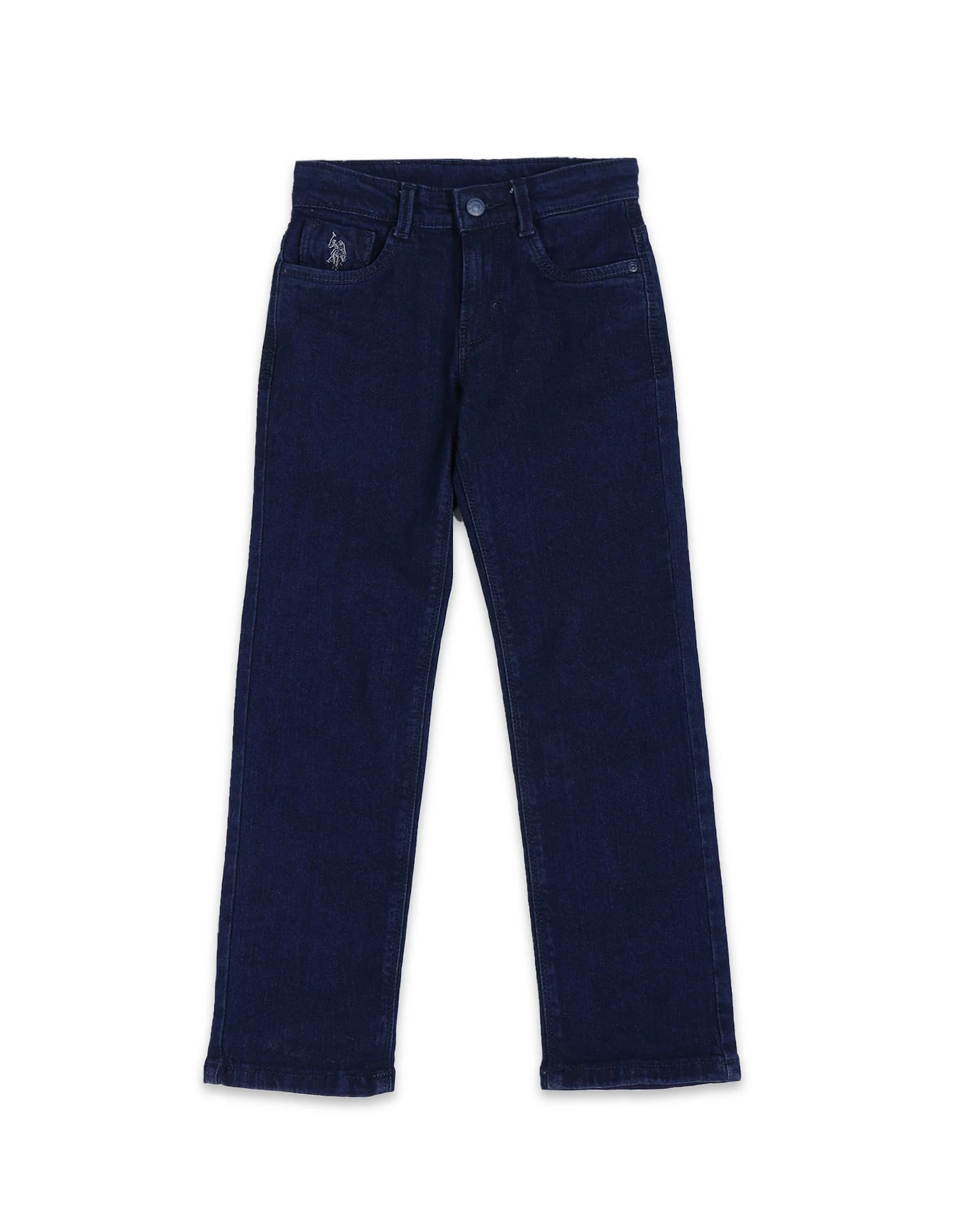 Relaxed Fit Dark Washed Jeans - Image 5