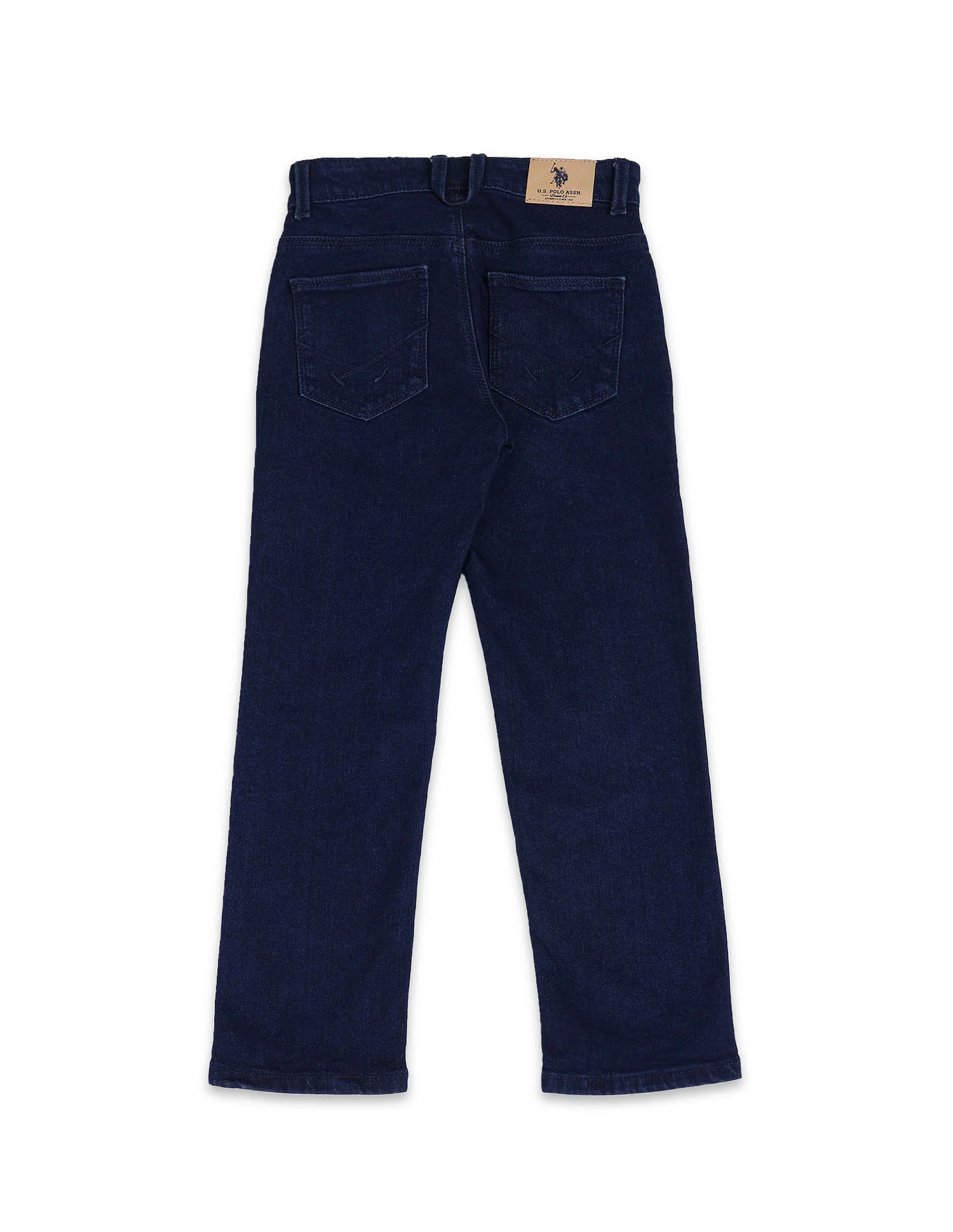 Relaxed Fit Dark Washed Jeans - Image 6