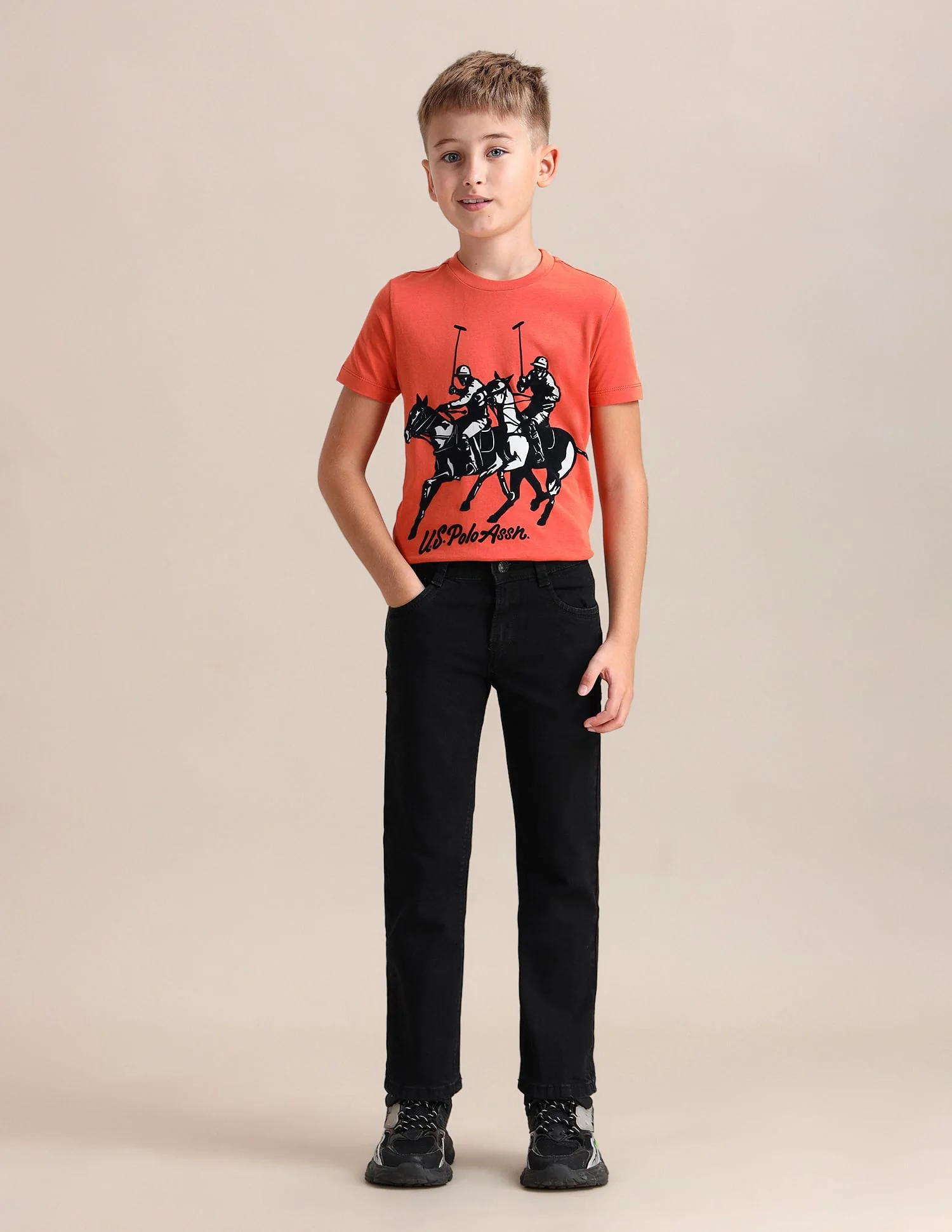 Relaxed Fit Dark Washed Jeans - Image 3