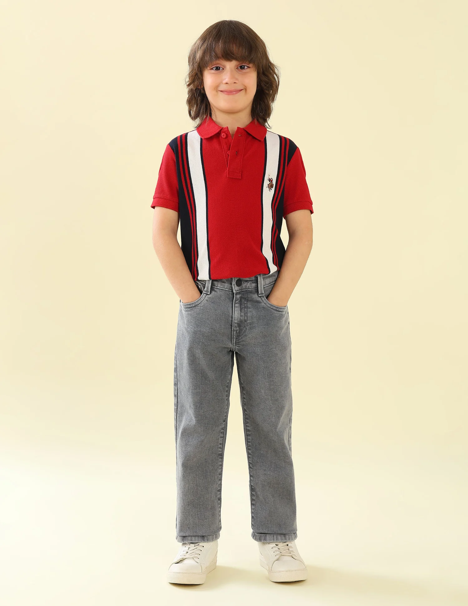 Relaxed Fit Stone Washed Jeans - Image 3