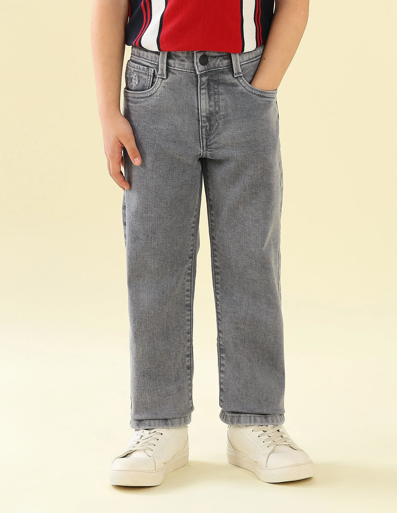 Relaxed Fit Stone Washed Jeans - Image 6