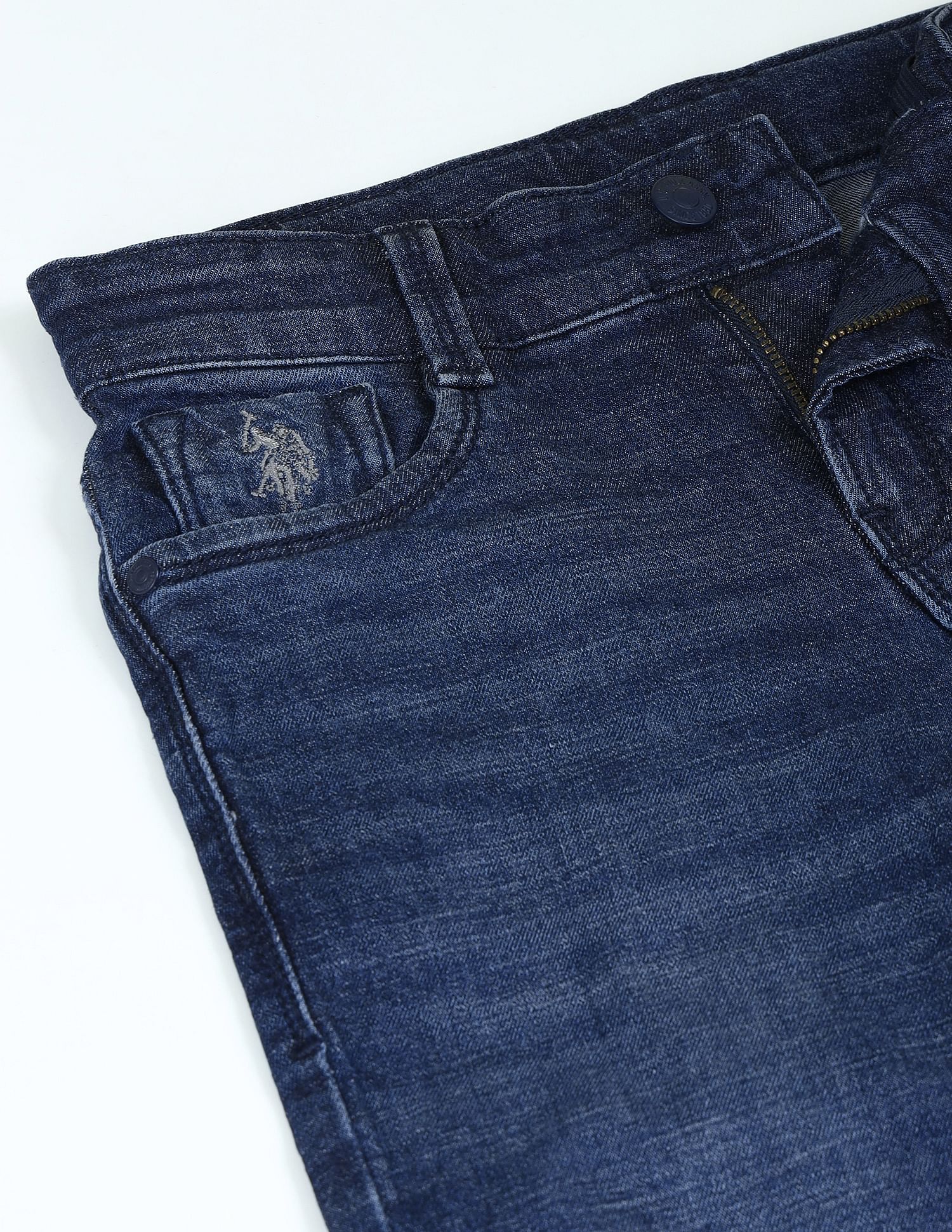 Relaxed Fit Stone Washed Jeans - Image 2