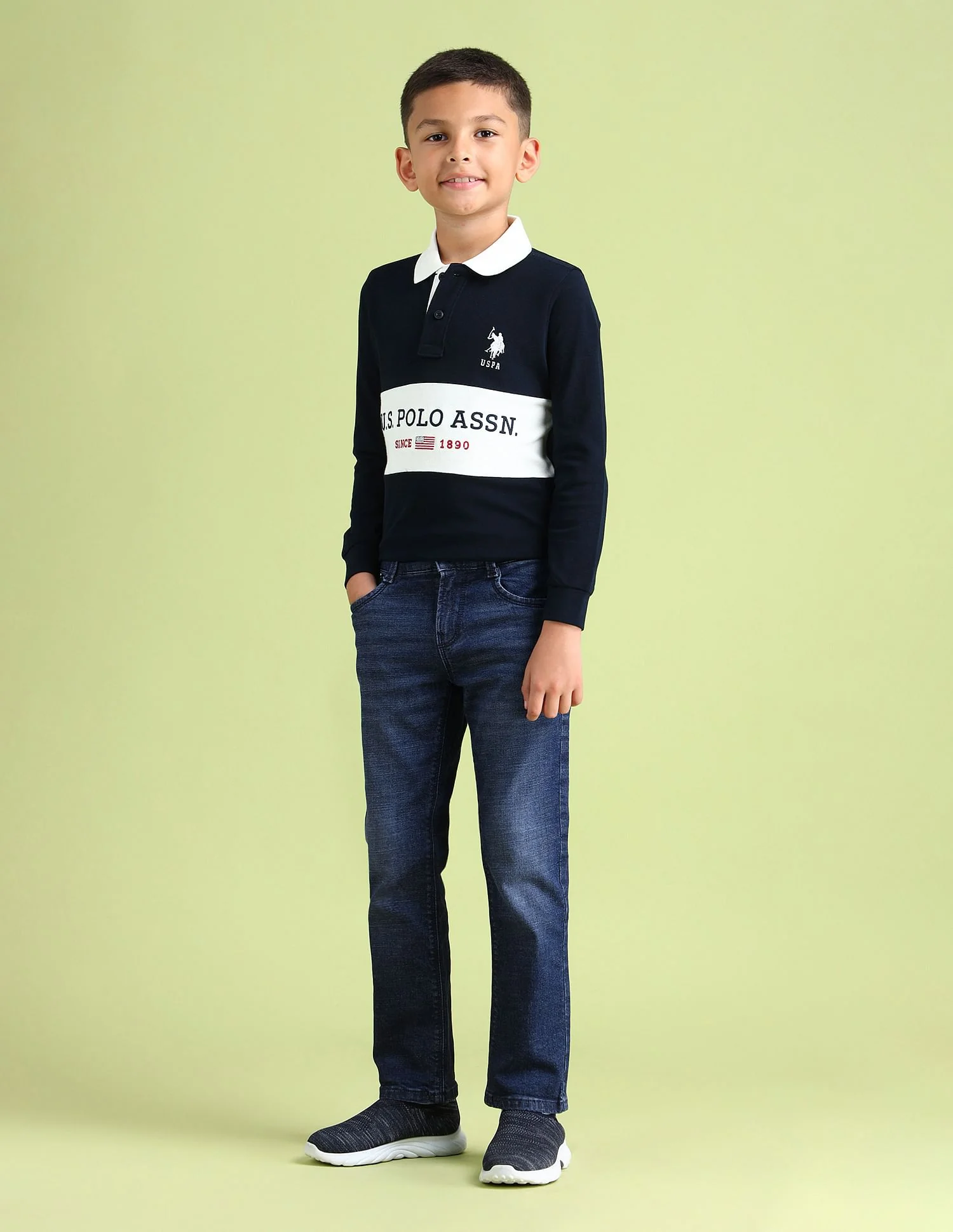 Relaxed Fit Stone Washed Jeans - Image 3