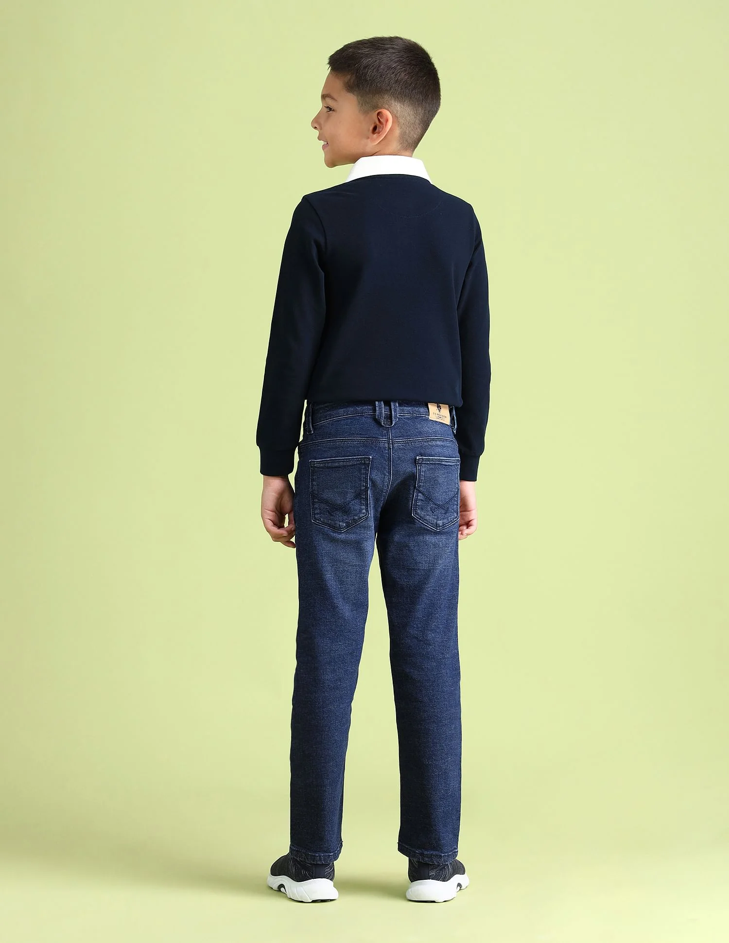 Relaxed Fit Stone Washed Jeans - Image 4