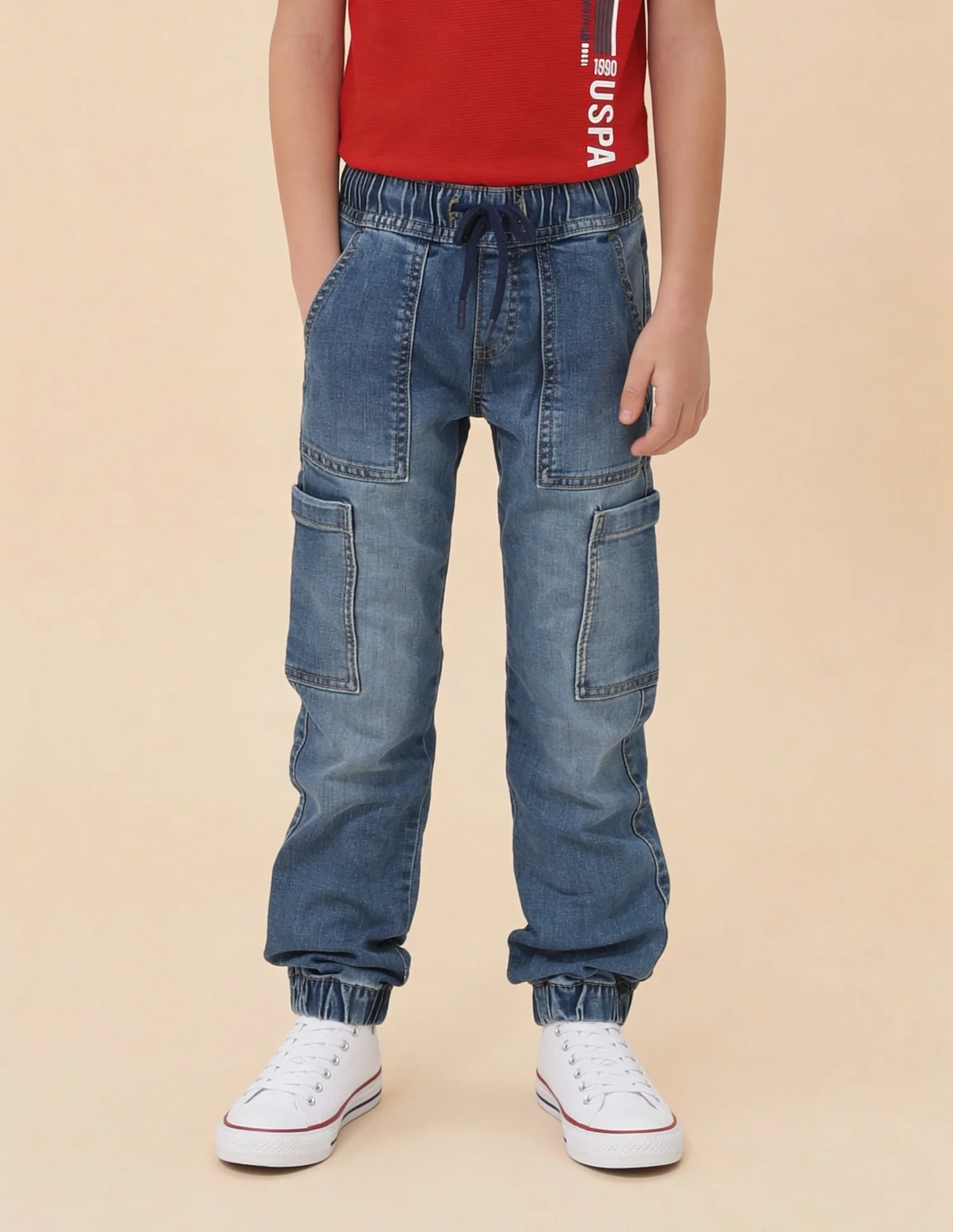 Relaxed Fit Stone Washed Jeans - Image 3