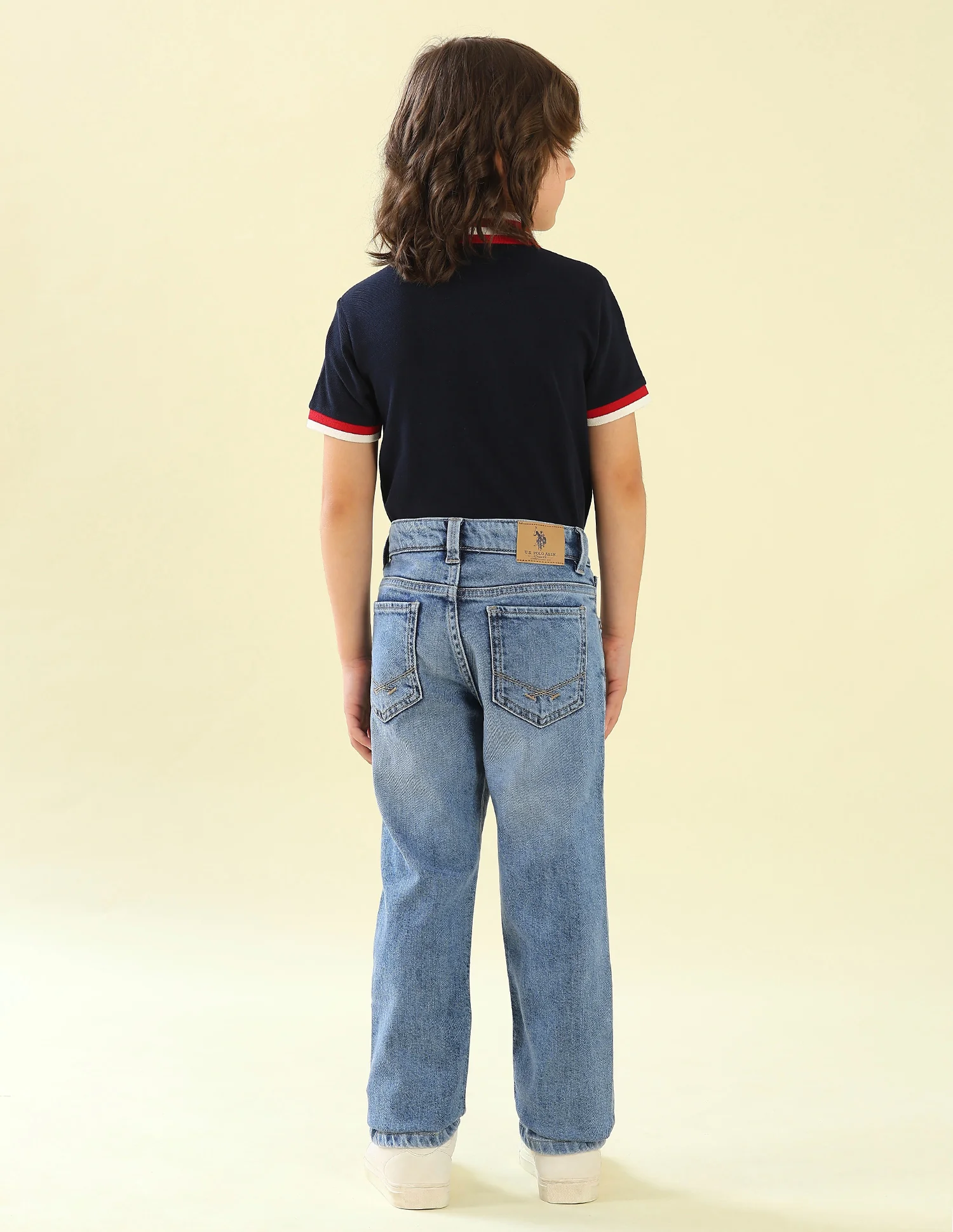 Relaxed Fit Whiskered Jeans - Image 5