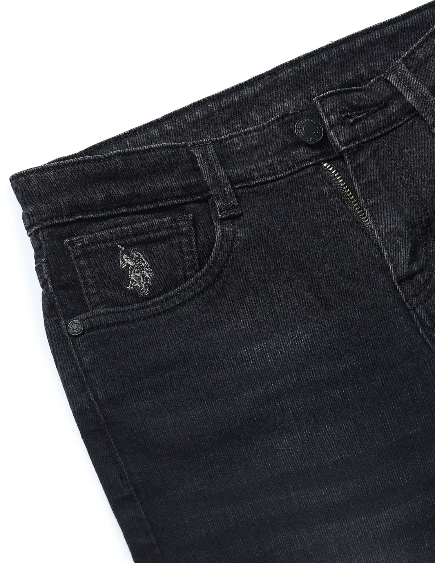Relaxed Fit Whiskered Jeans - Image 2