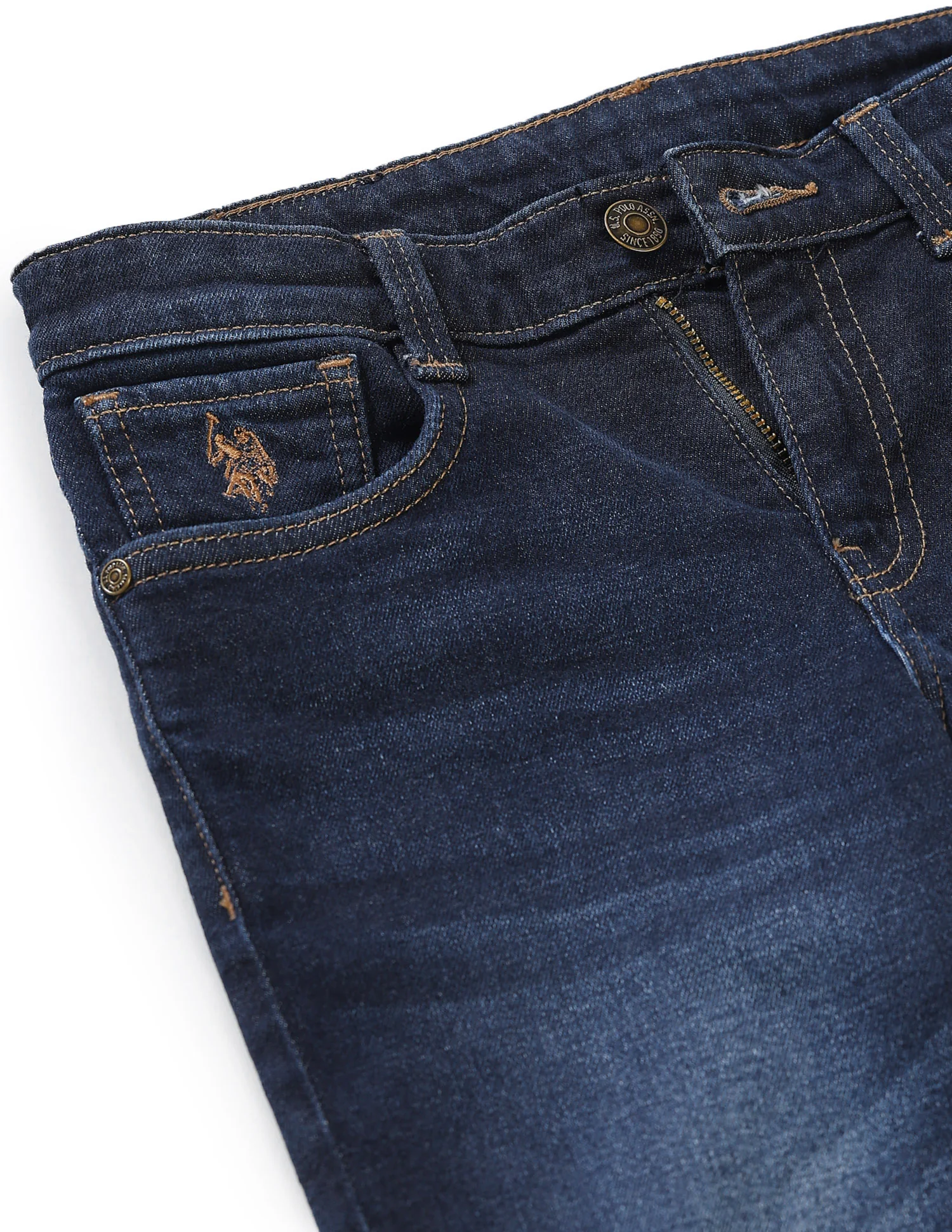 Relaxed Fit Whiskered Jeans - Image 2