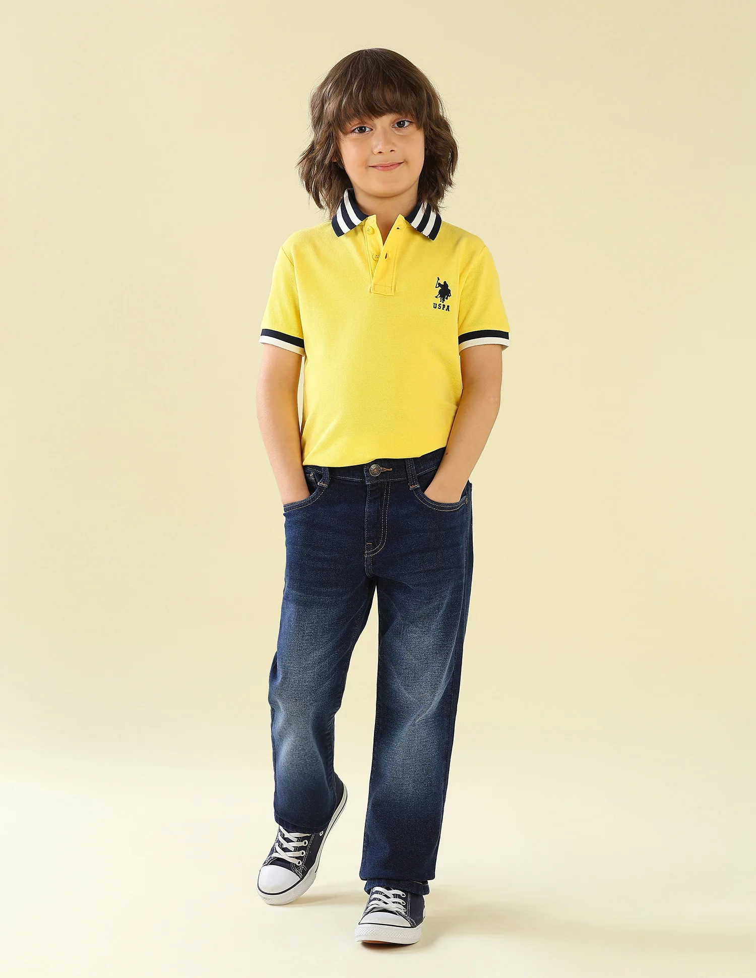 Relaxed Fit Whiskered Jeans - Image 3