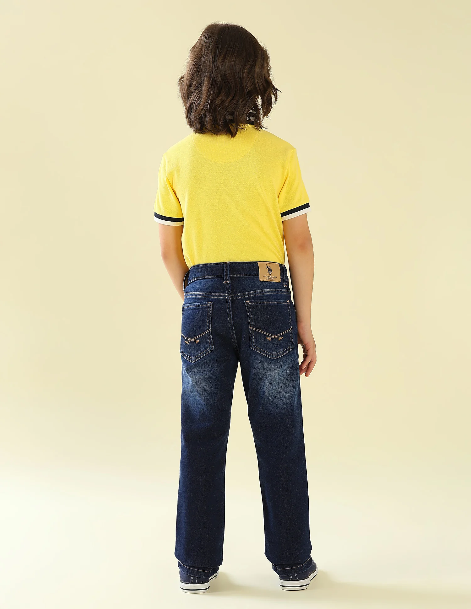 Relaxed Fit Whiskered Jeans - Image 5