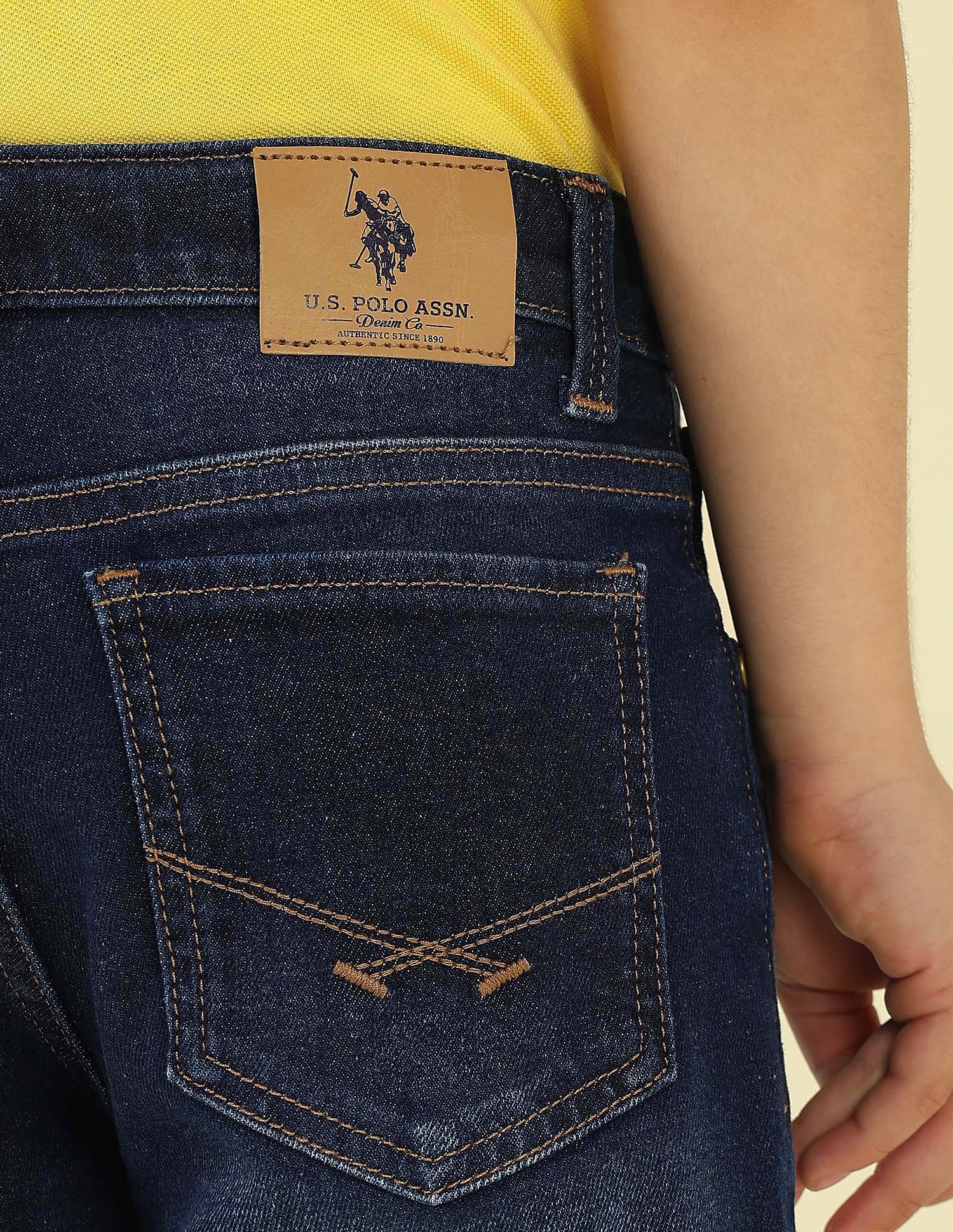 Relaxed Fit Whiskered Jeans - Image 8
