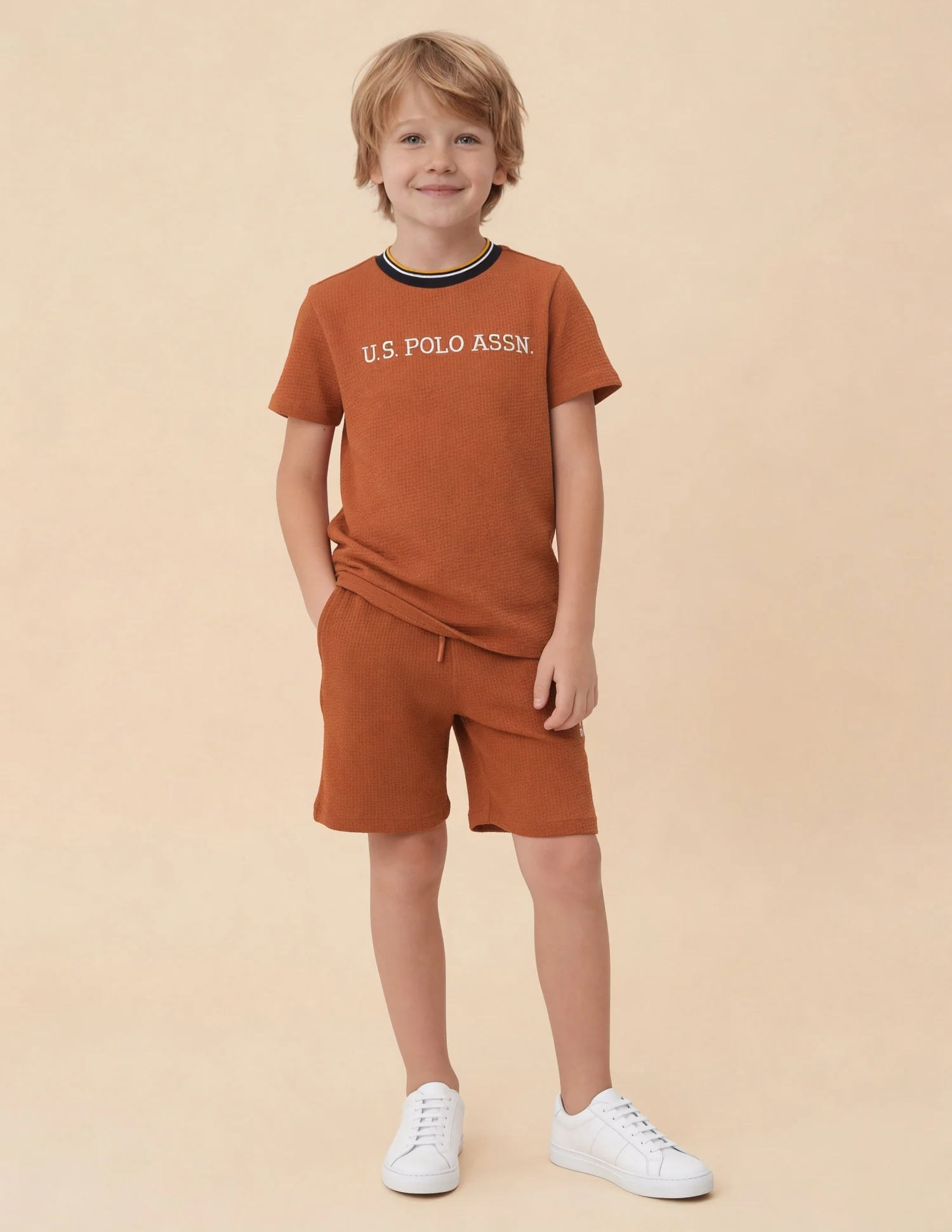 Self Design Brand Embroidered Regular Fit T-Shirt - Image 3