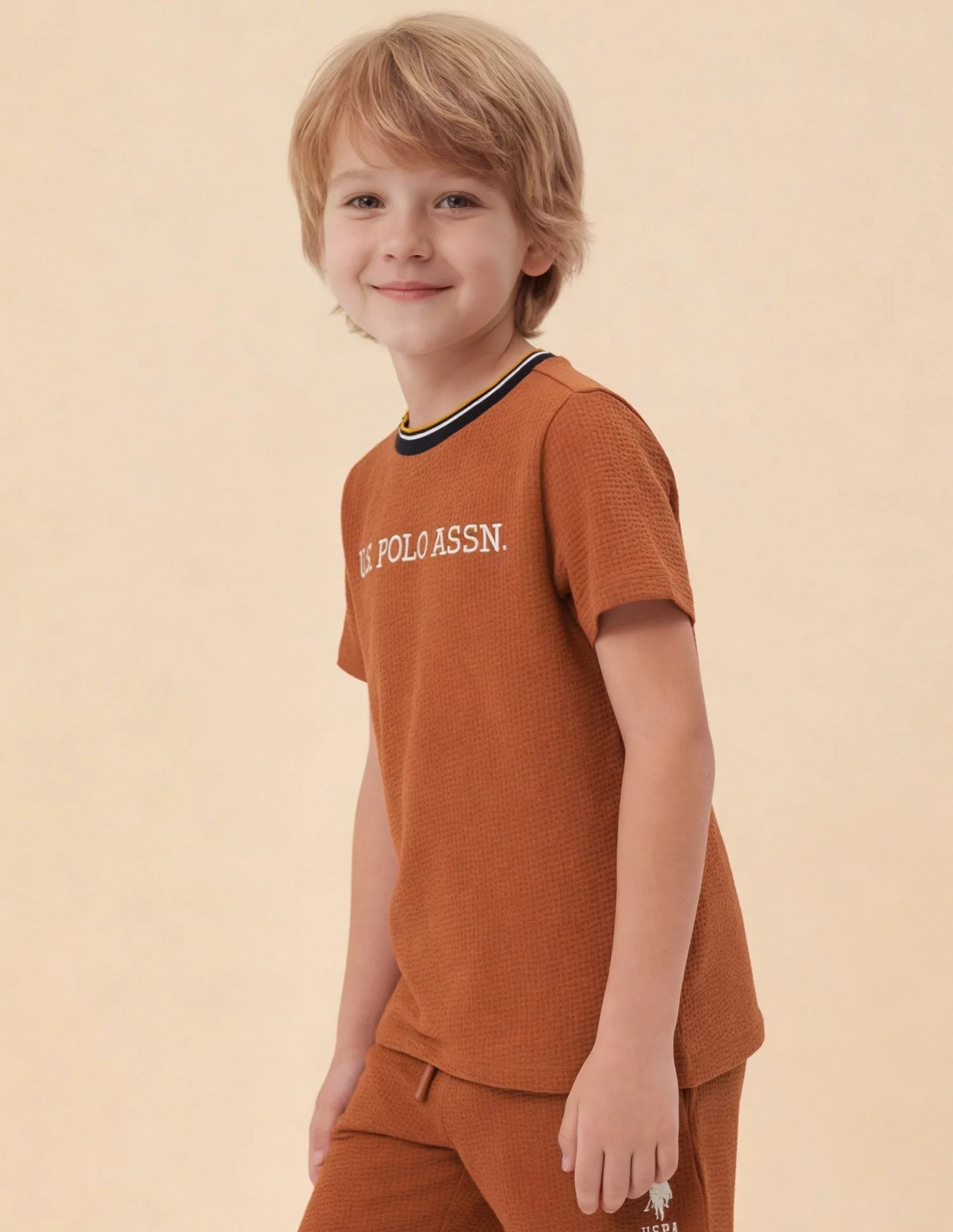 Self Design Brand Embroidered Regular Fit T-Shirt - Image 4