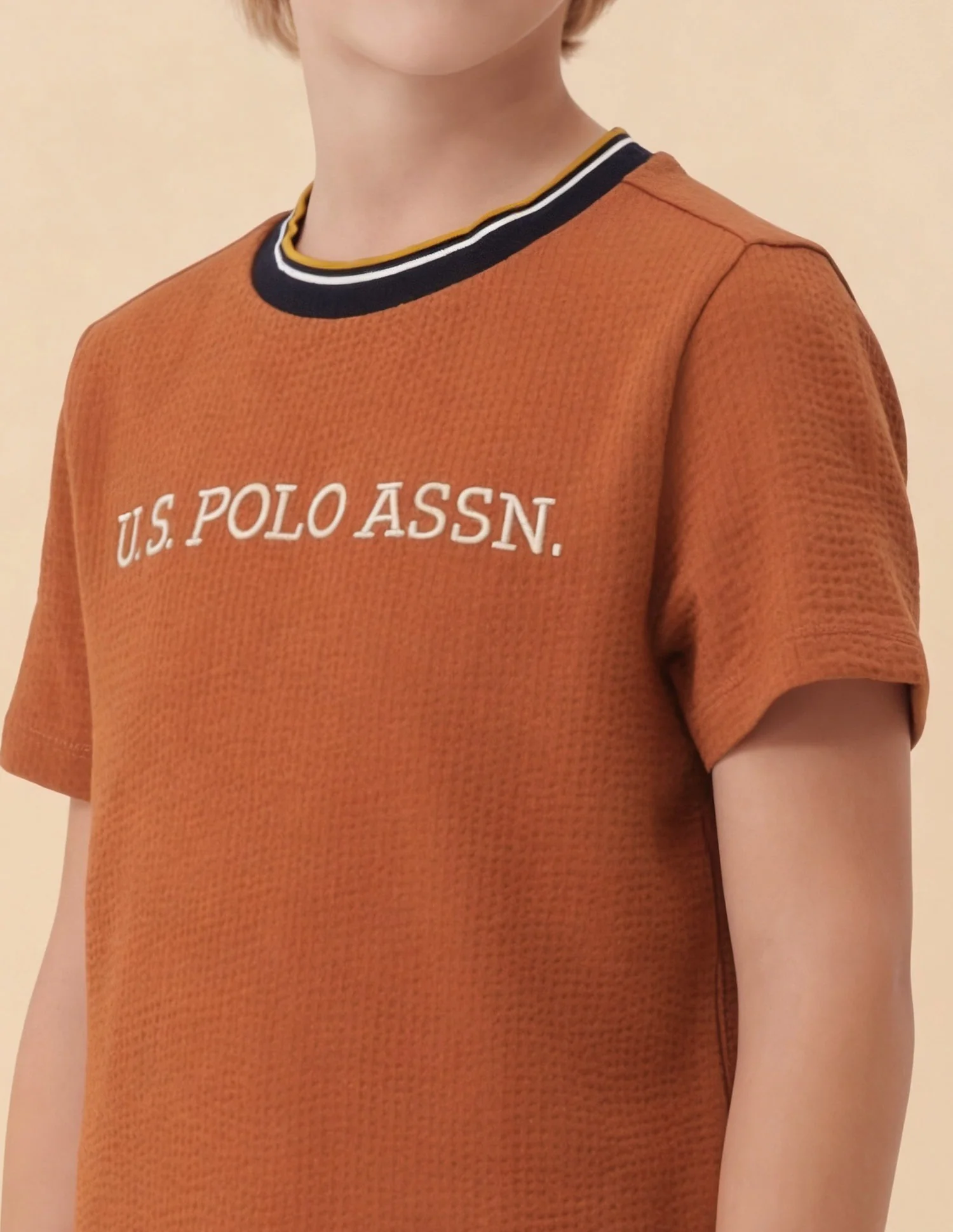 Self Design Brand Embroidered Regular Fit T-Shirt - Image 6
