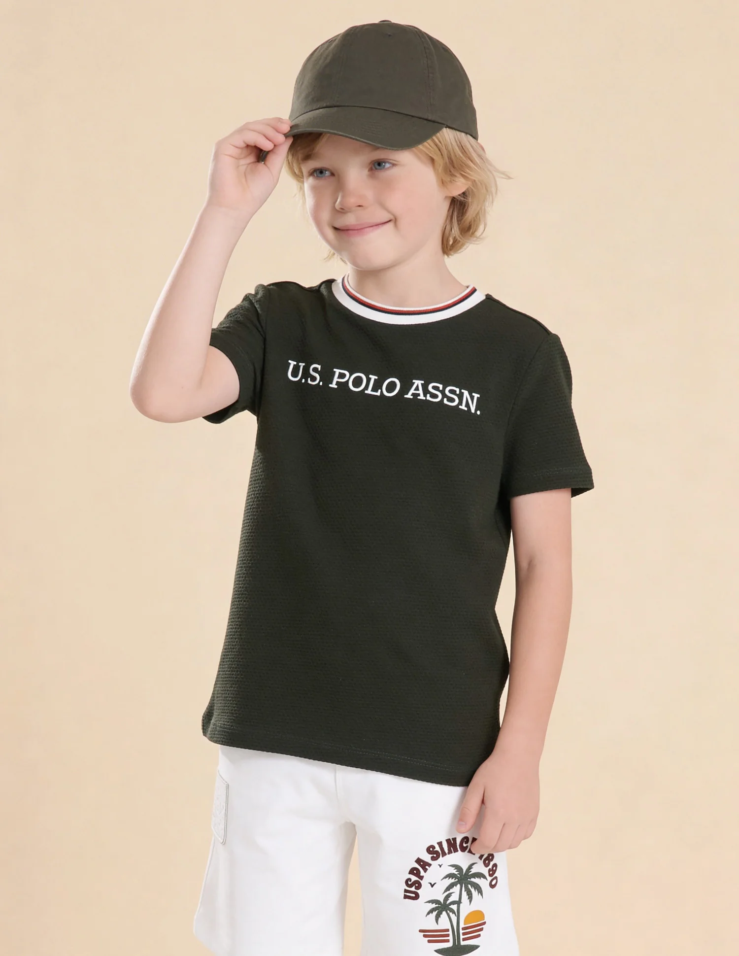 Self Design Brand Embroidered Regular Fit T-Shirt