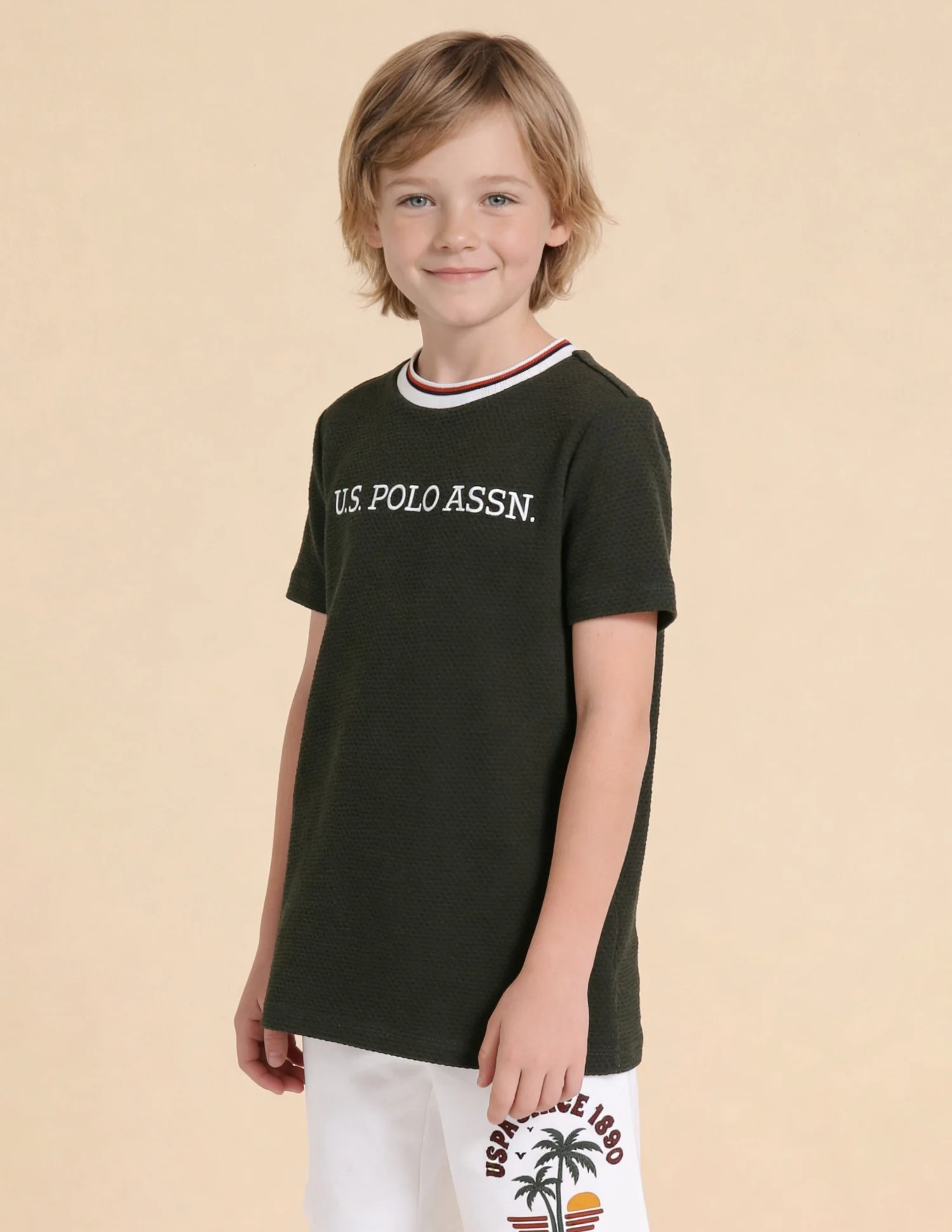 Self Design Brand Embroidered Regular Fit T-Shirt - Image 4