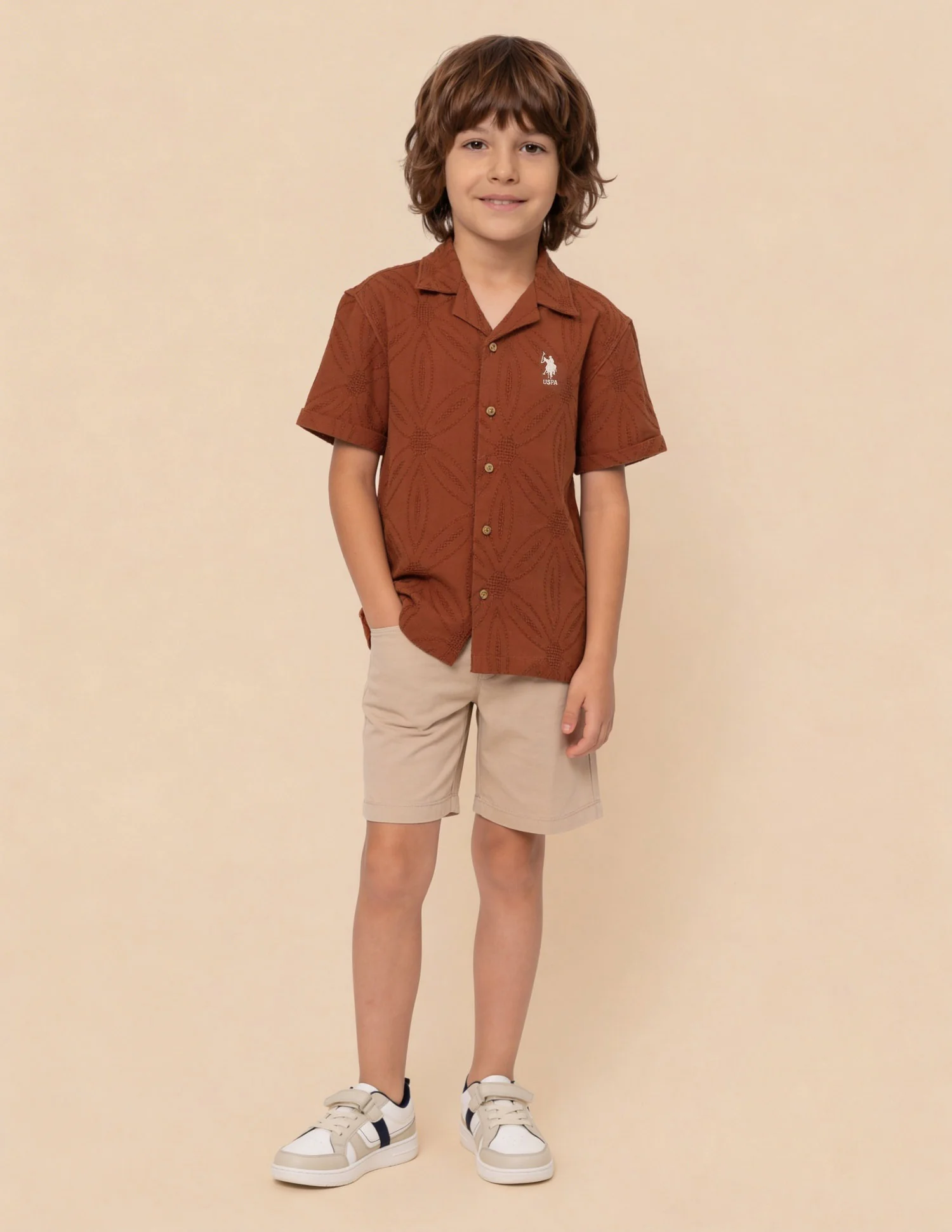 Self Design Floral Camp Shirt - Image 3