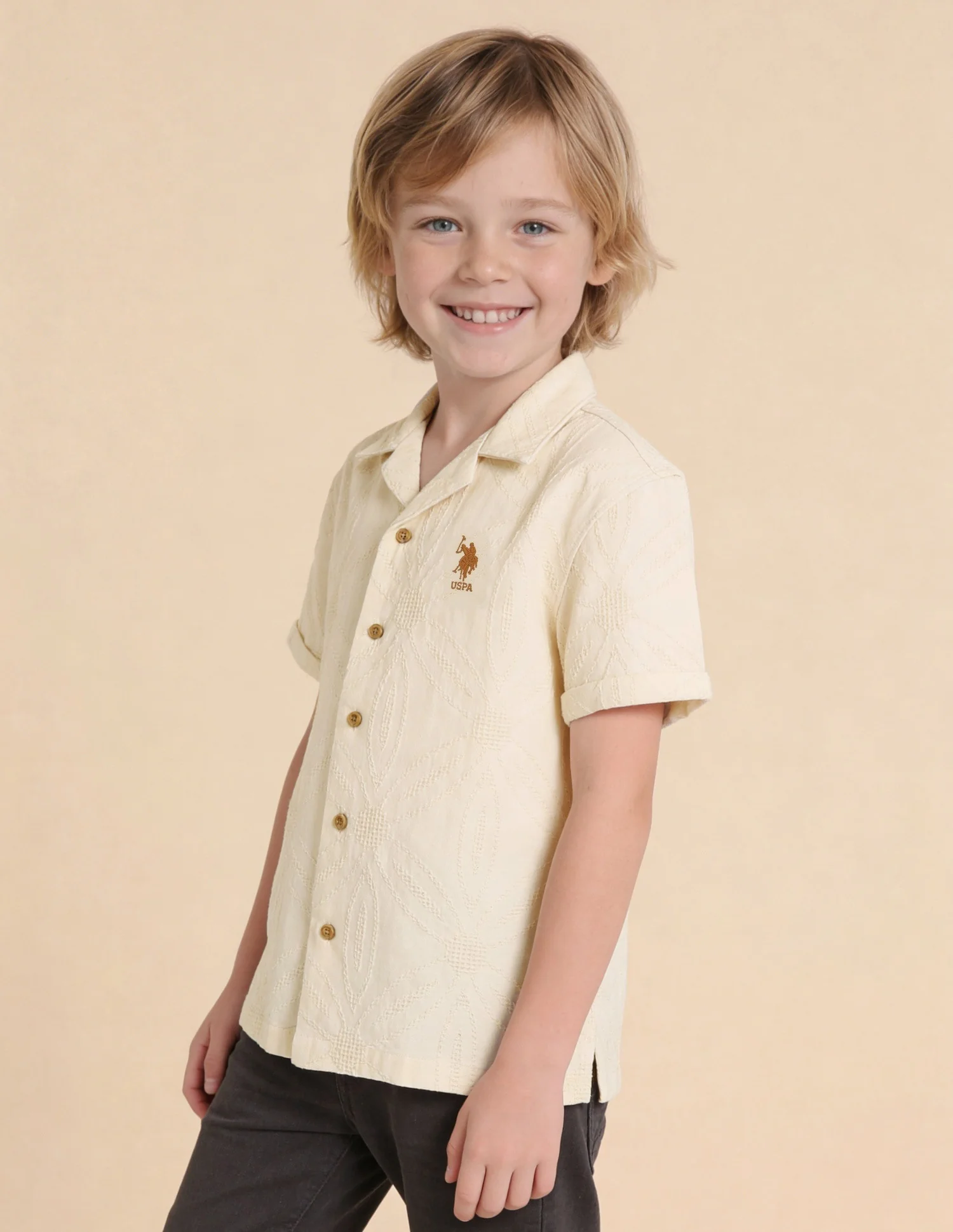 Self Design Floral Dobby Shirt - Image 4