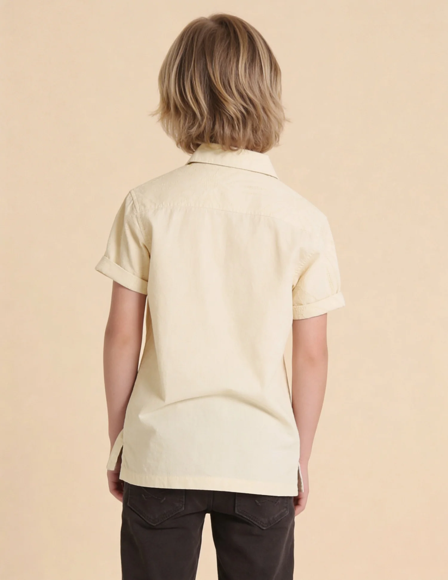 Self Design Floral Dobby Shirt - Image 5