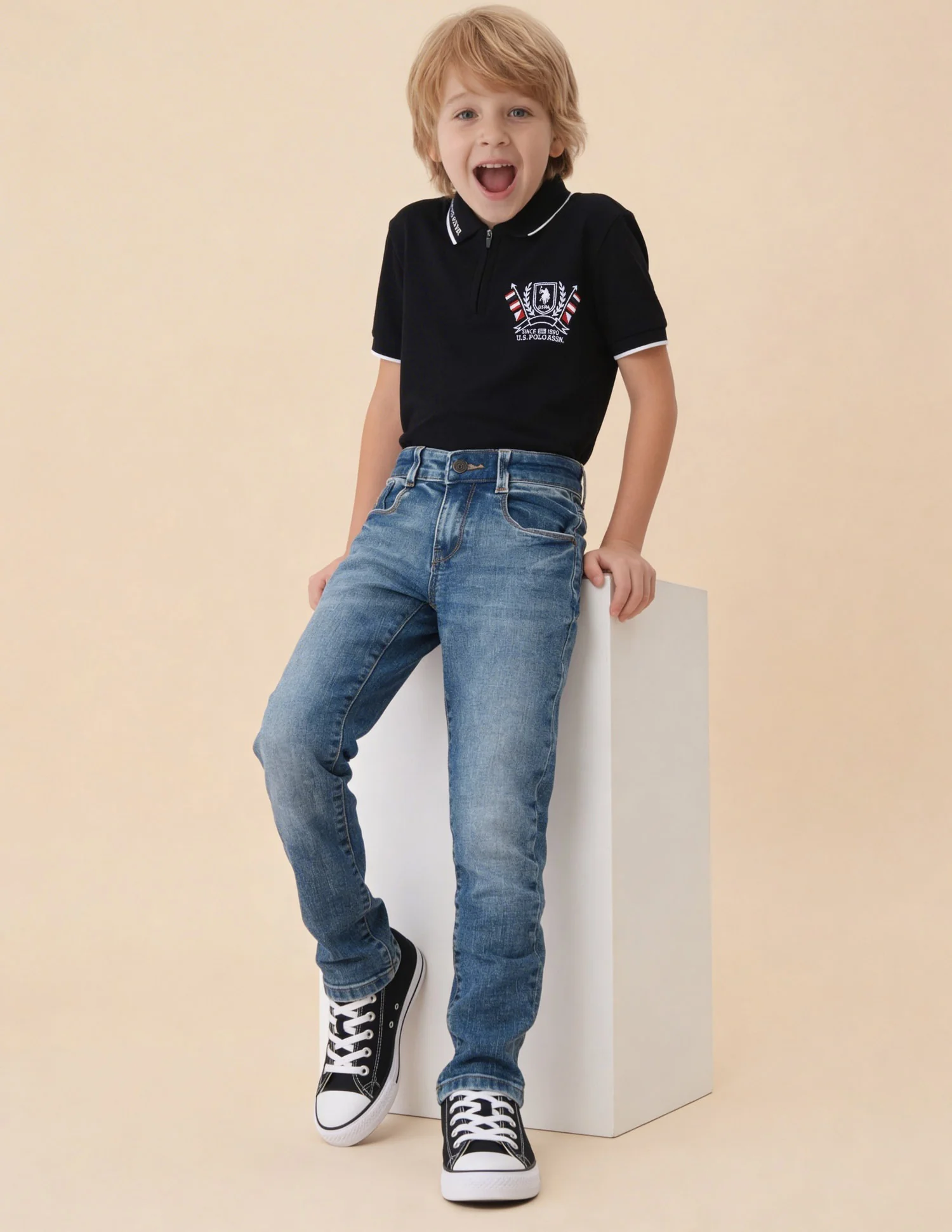 Slim Fit Blue Jeans - Image 3