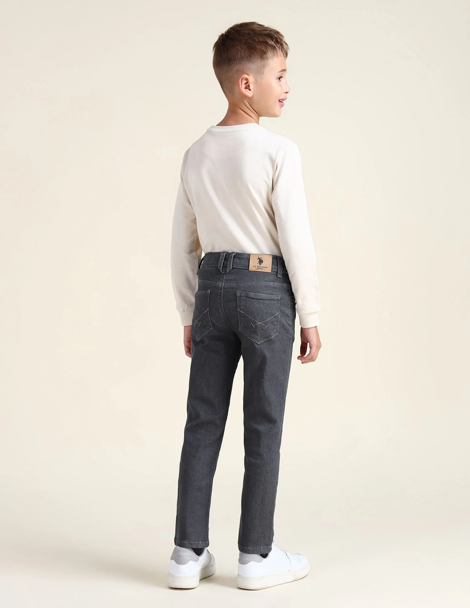 Slim Fit Rinsed Jeans - Image 4