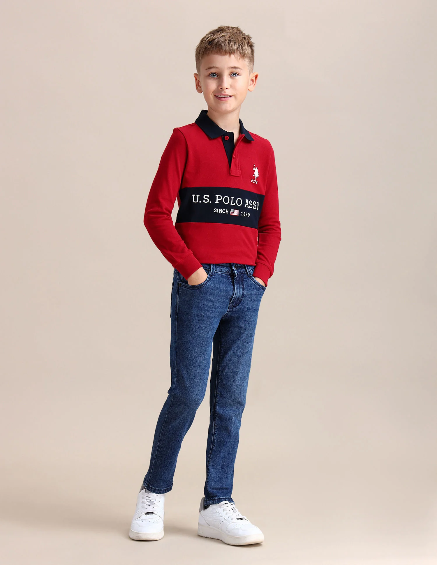 Slim Fit Stone Washed Jeans - Image 3