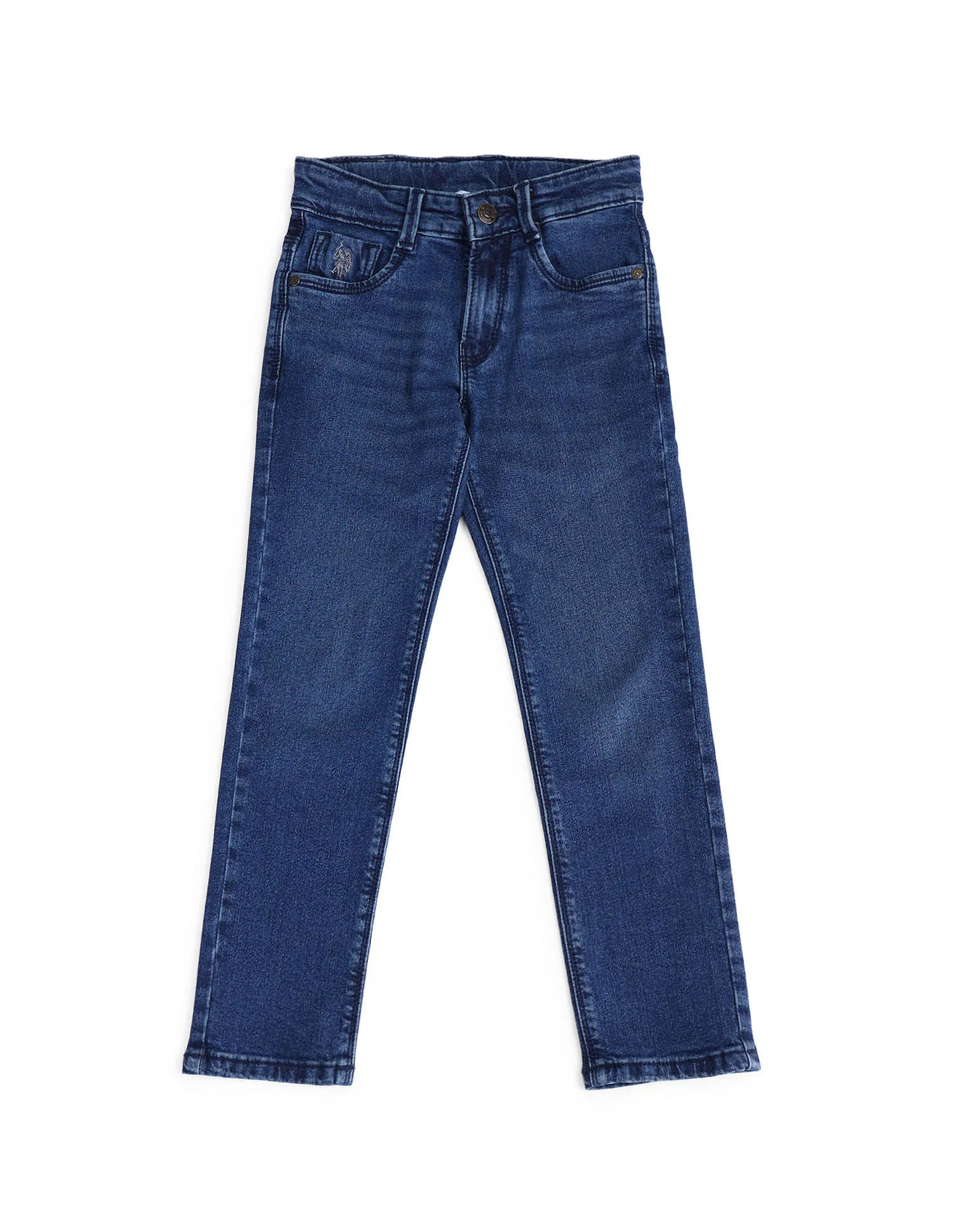 Slim Fit Stone Washed Jeans - Image 5