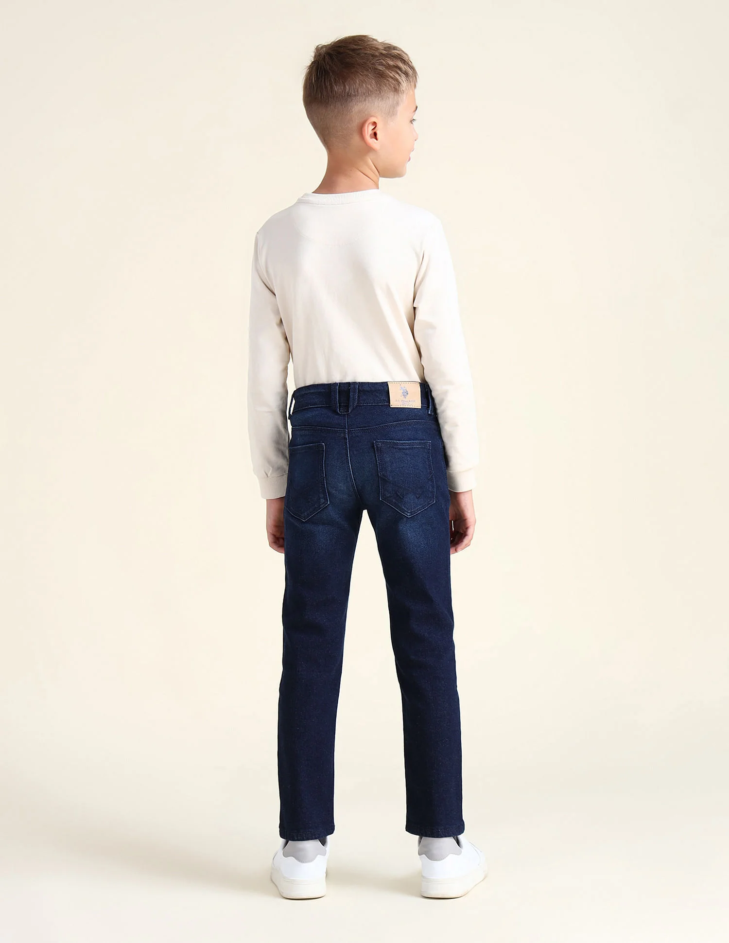 Slim Fit Stone Washed Jeans - Image 4