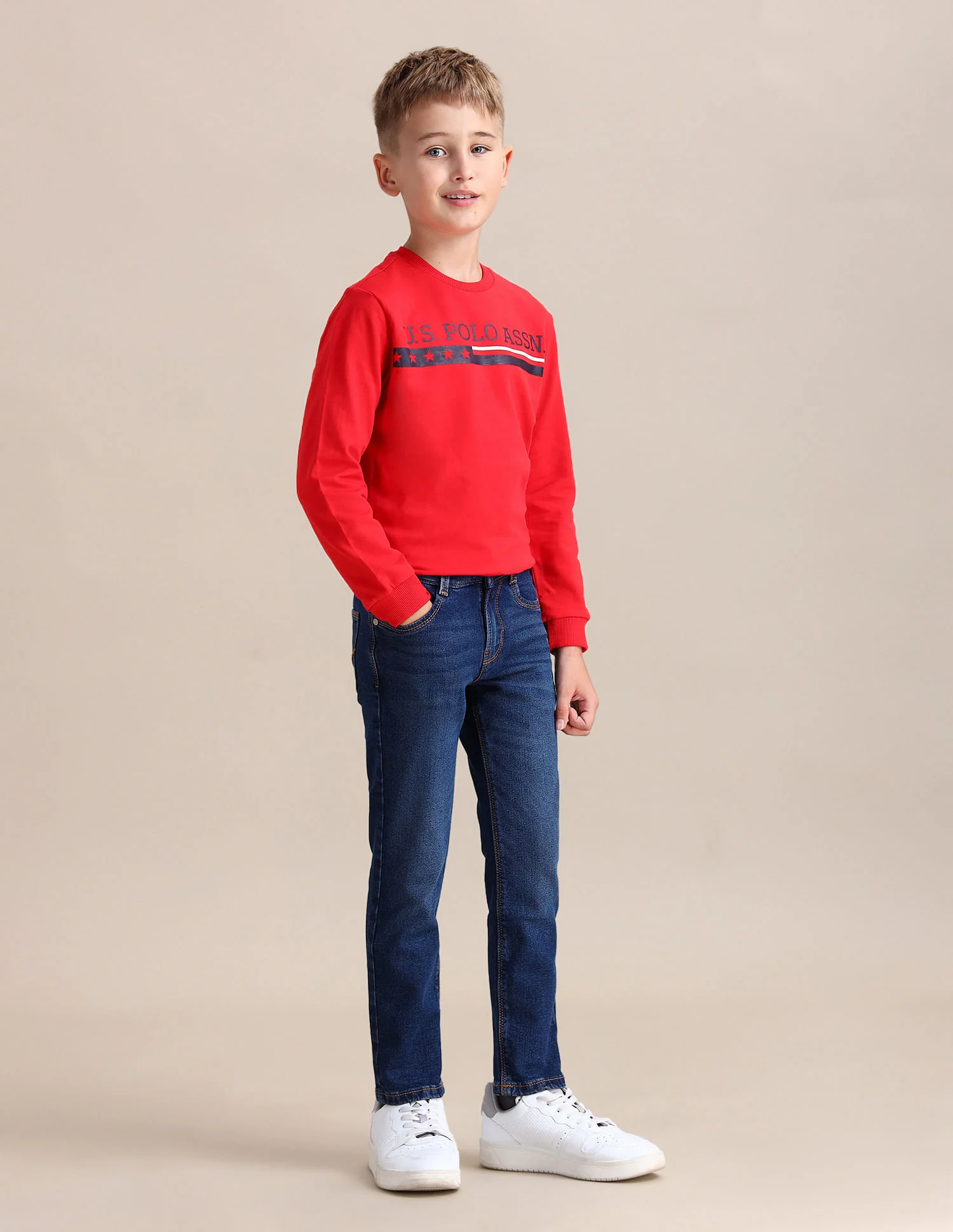 Slim Fit Stone Washed Jeans - Image 3