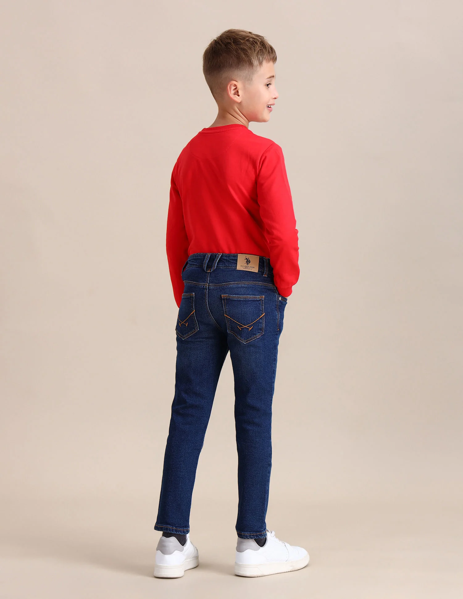 Slim Fit Stone Washed Jeans - Image 4