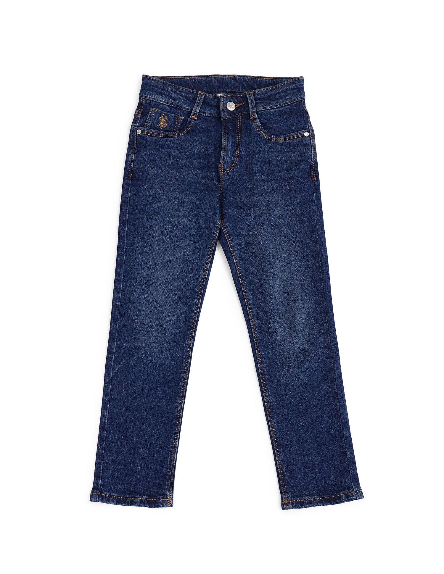 Slim Fit Stone Washed Jeans - Image 5