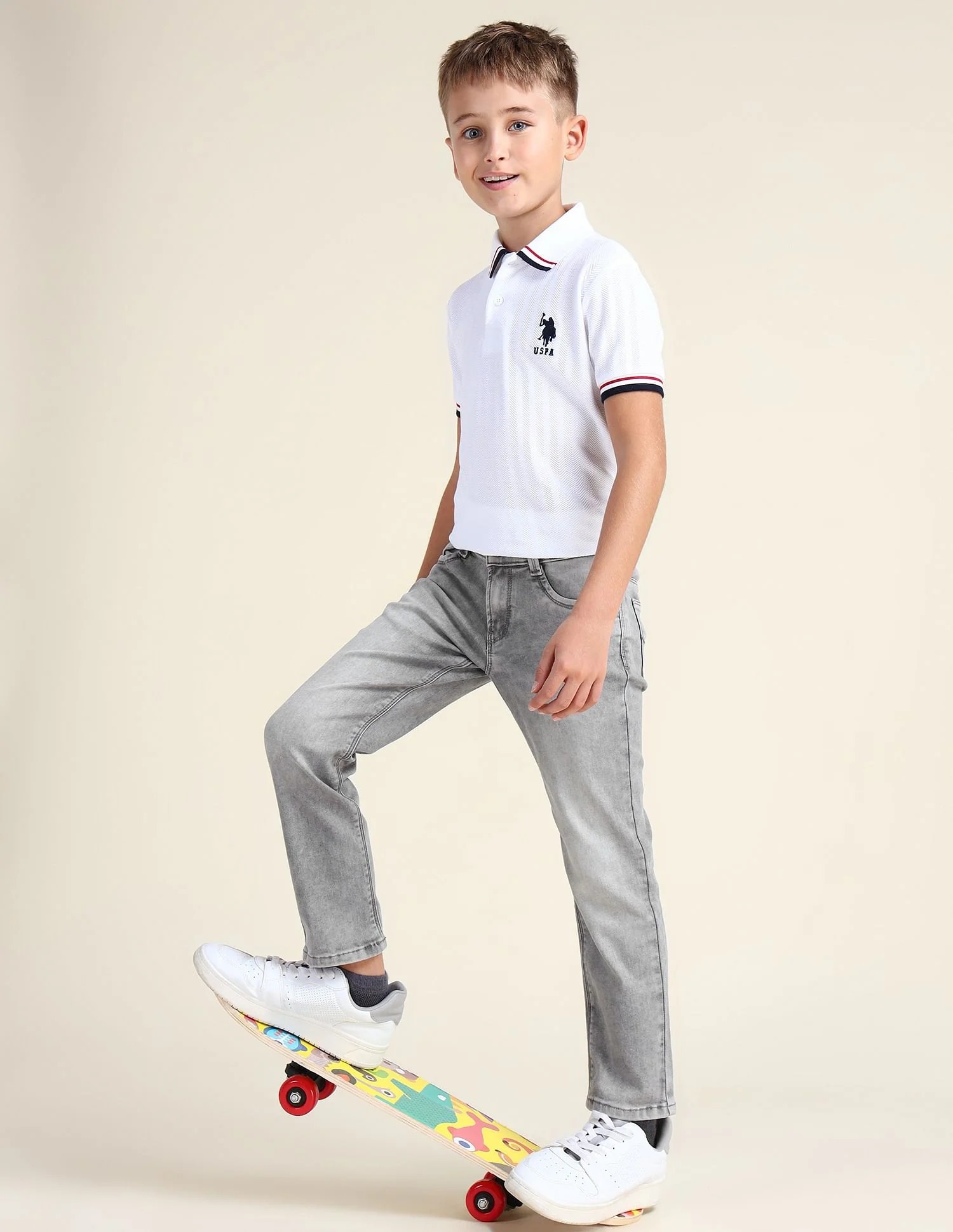 Slim Fit Stone Washed Jeans