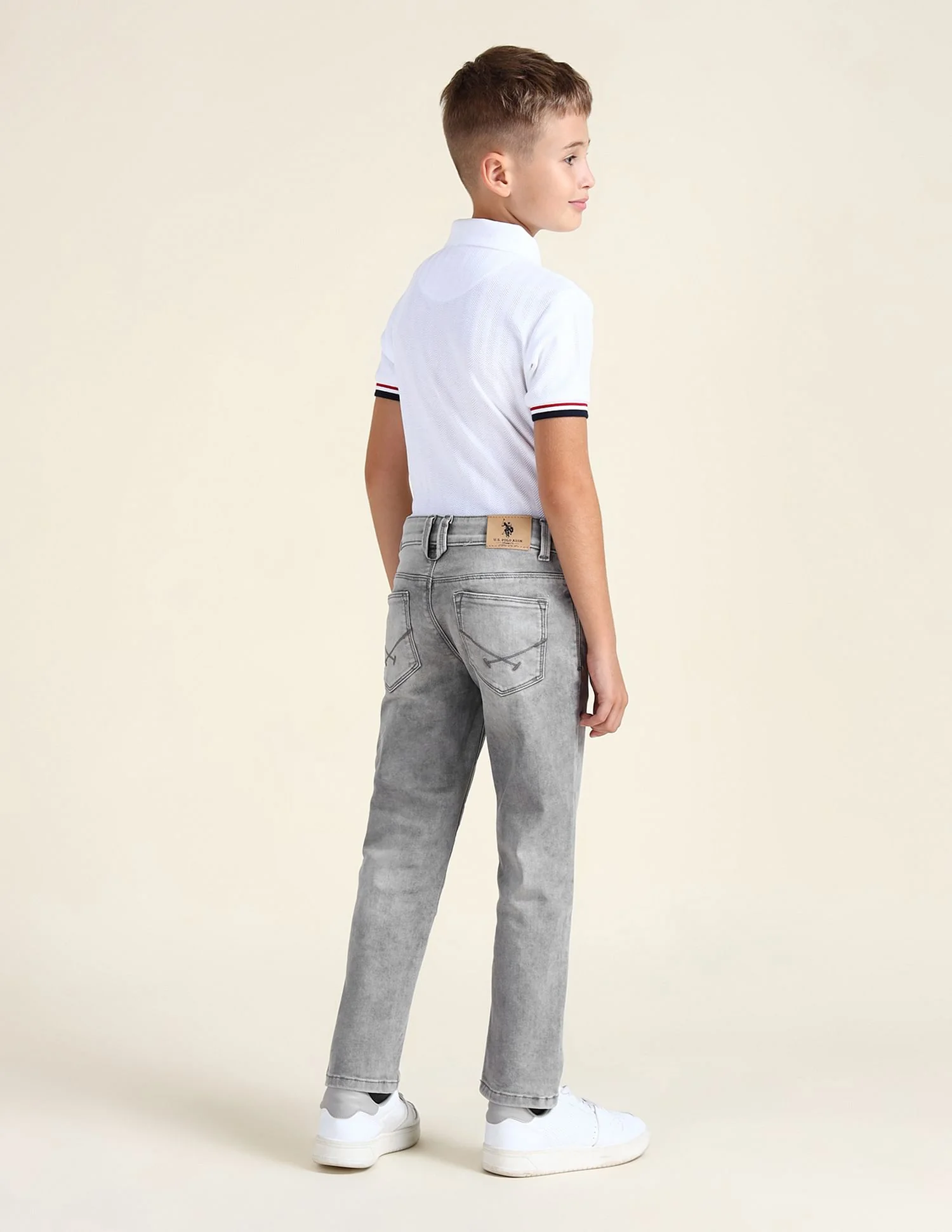 Slim Fit Stone Washed Jeans - Image 4