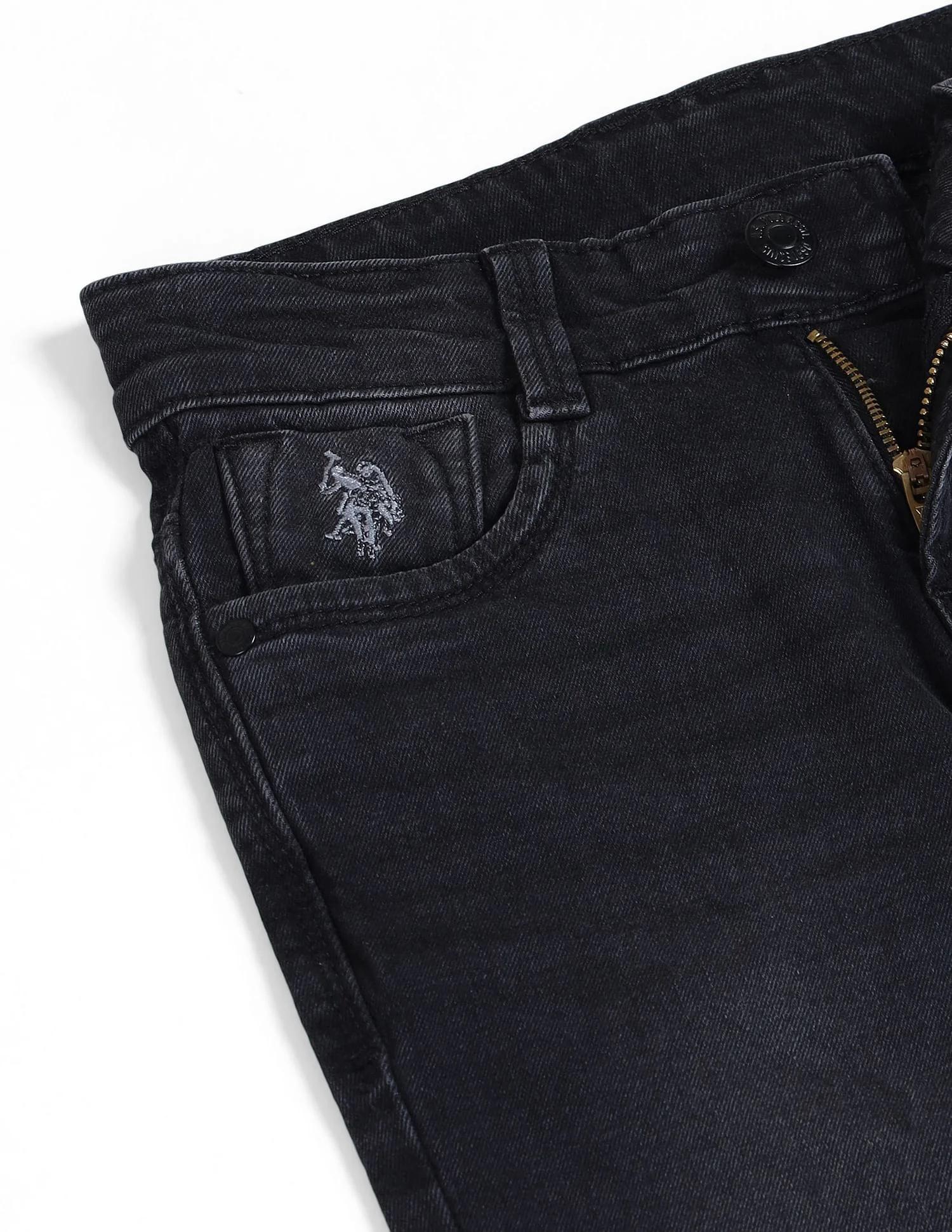 Slim Fit Stone Washed Jeans - Image 2